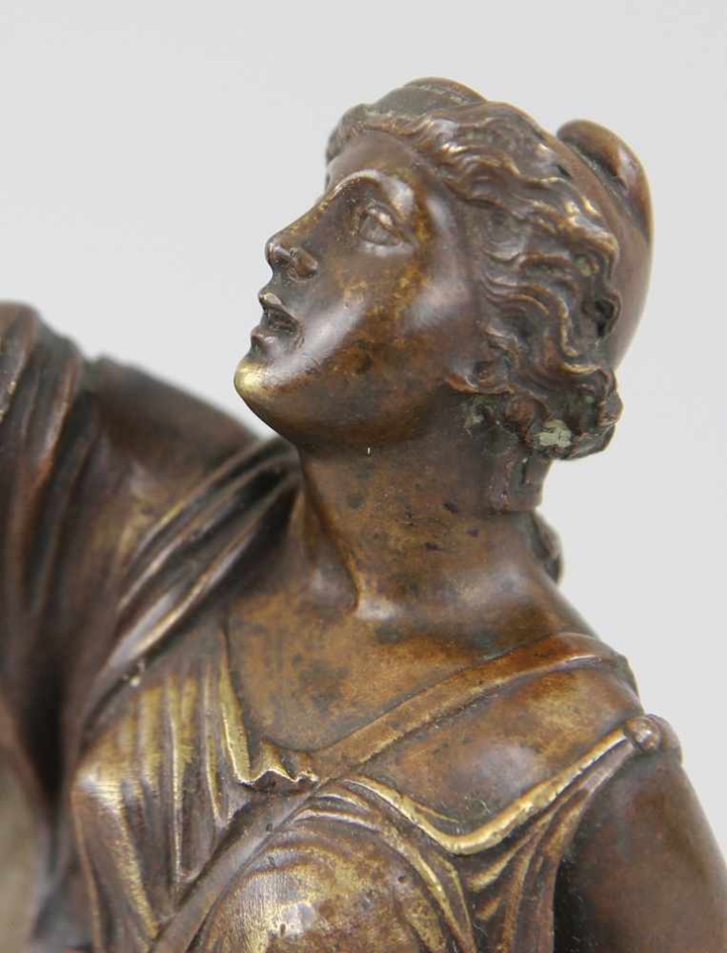 Italienischer Bildhauer des 17./18. Jhd. Figur "Die Amazone Penthesilea", Bronze gegossen und - Bild 4 aus 6