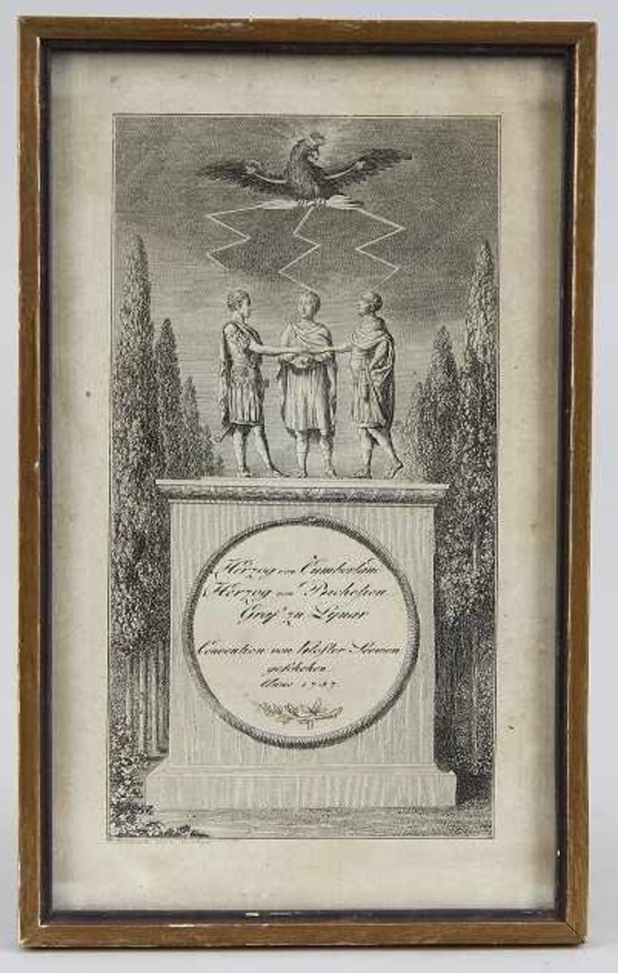 Chodowiecki, Daniel Nikolaus (Danzig 1726 - 1801 Berlin) Konvolut von zwei Radierungen, a) " - Bild 2 aus 3