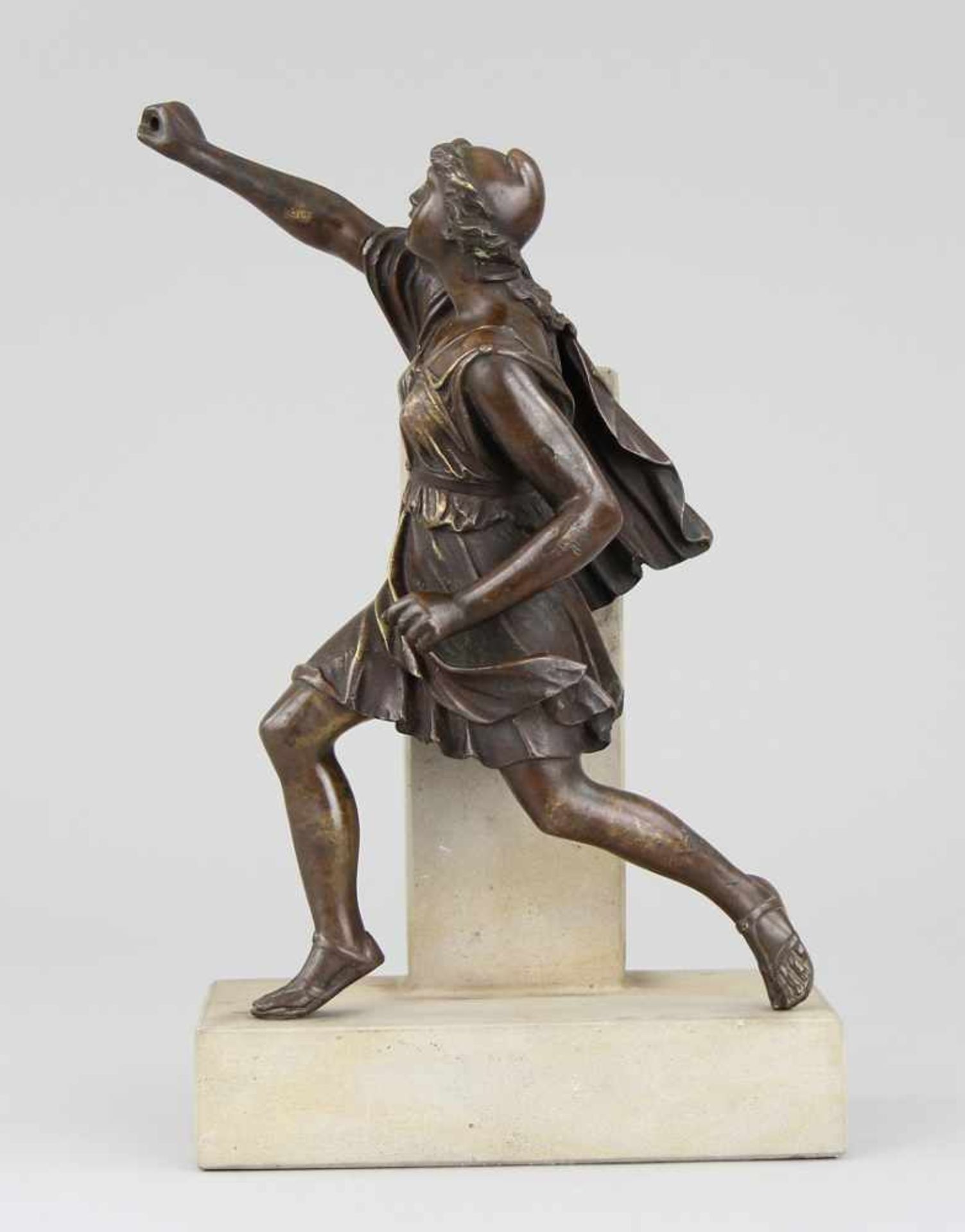 Italienischer Bildhauer des 17./18. Jhd. Figur "Die Amazone Penthesilea", Bronze gegossen und