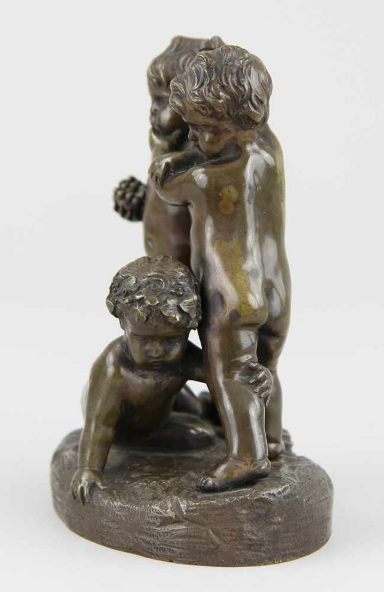 Clodion, Michel Claude (Nancy 1738 - 1814 Paris) nach Bronze gegossen, fein ziseliert und patiniert, - Bild 4 aus 5