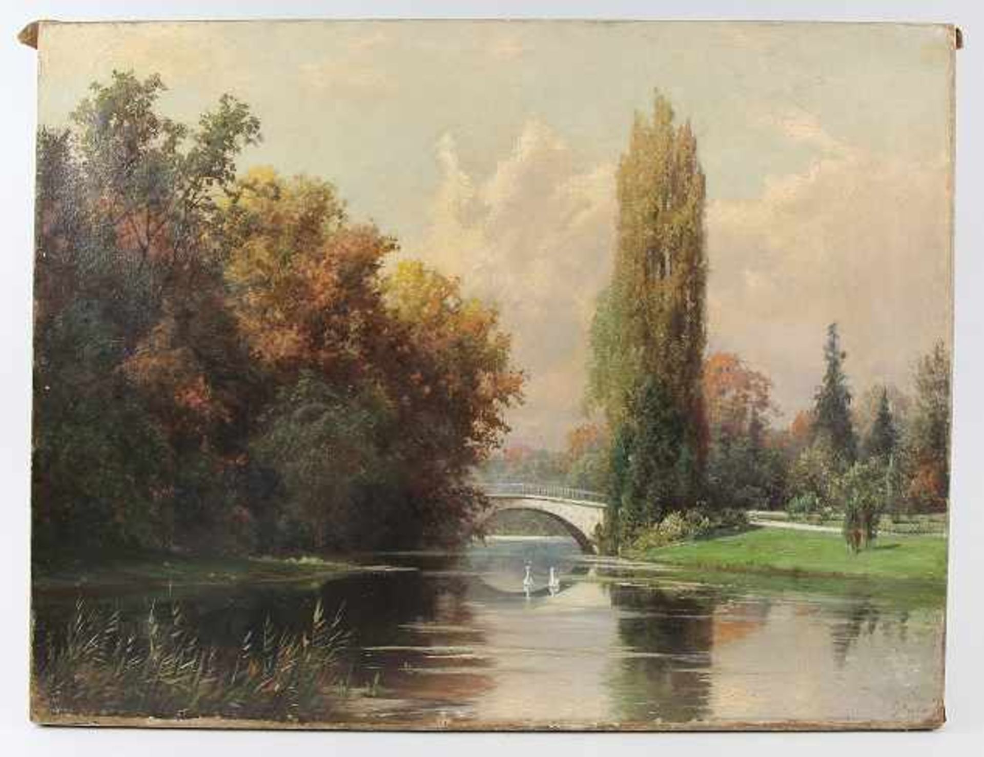 Koken, Gustav Heinrich Julius (Hannover 1850 - 1910 Hannover) Gemälde, Öl auf Leinwand, Blick vom