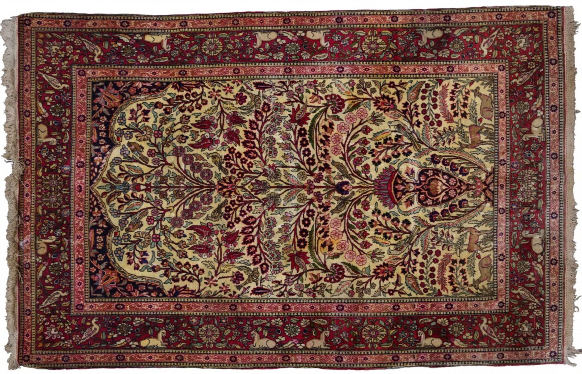 A Kashan Tree of Life Rug