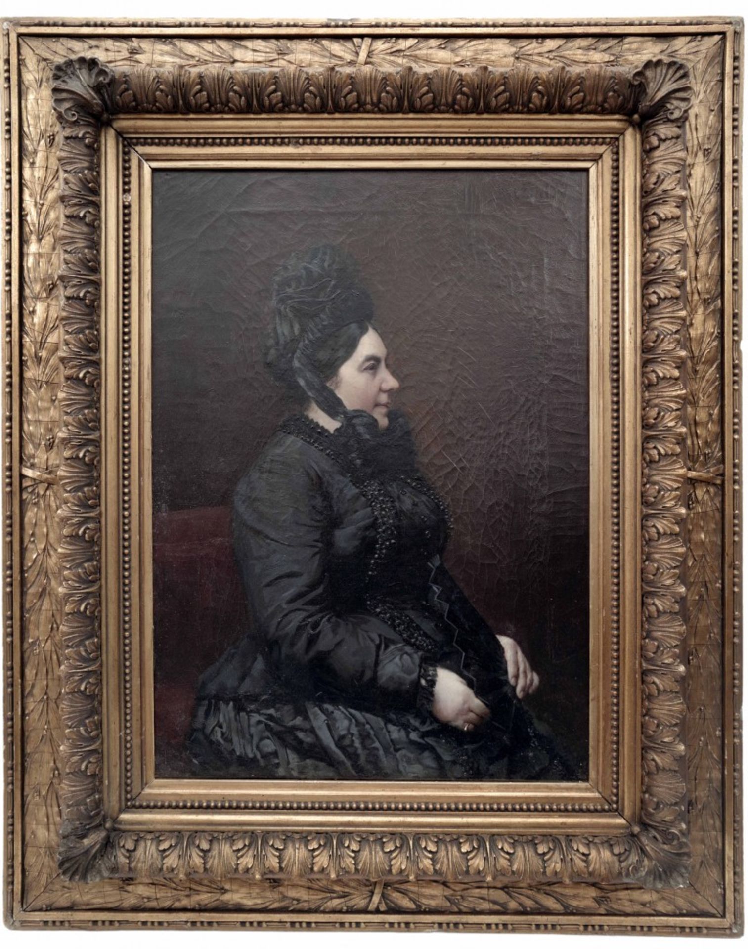 Portrait of a Lady in Black, Vaclav Brozik