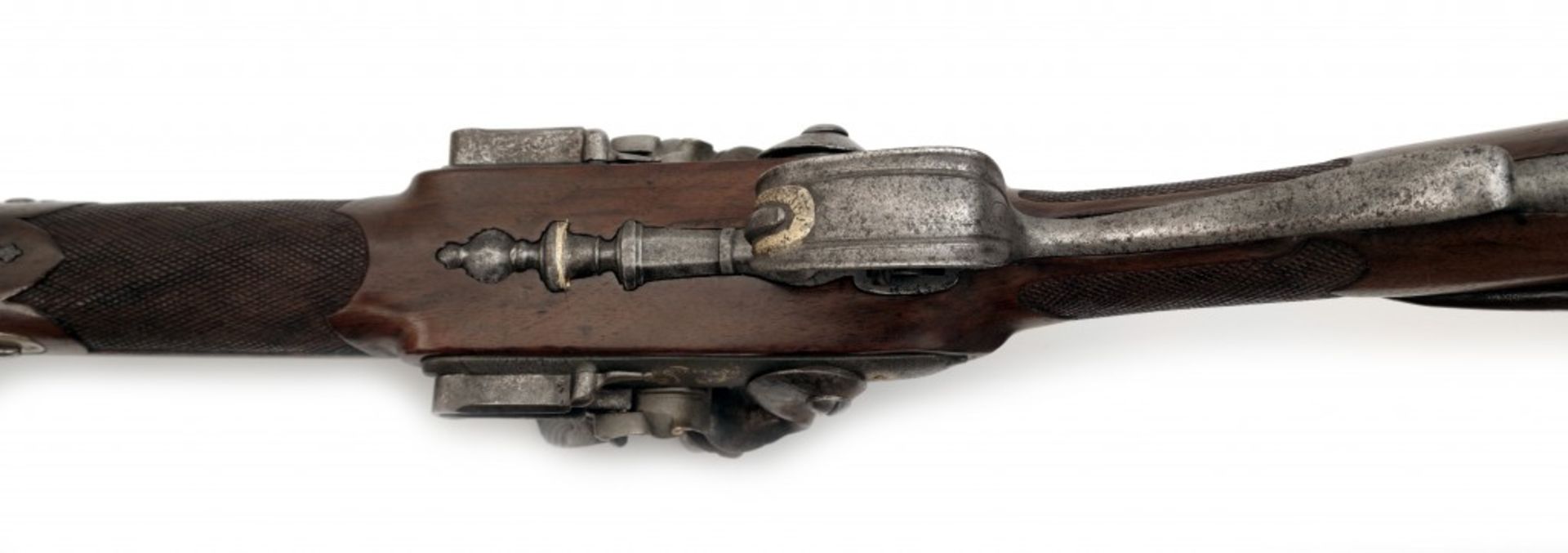 A Double-Barrelled Flintlock Shotgun - Image 5 of 7