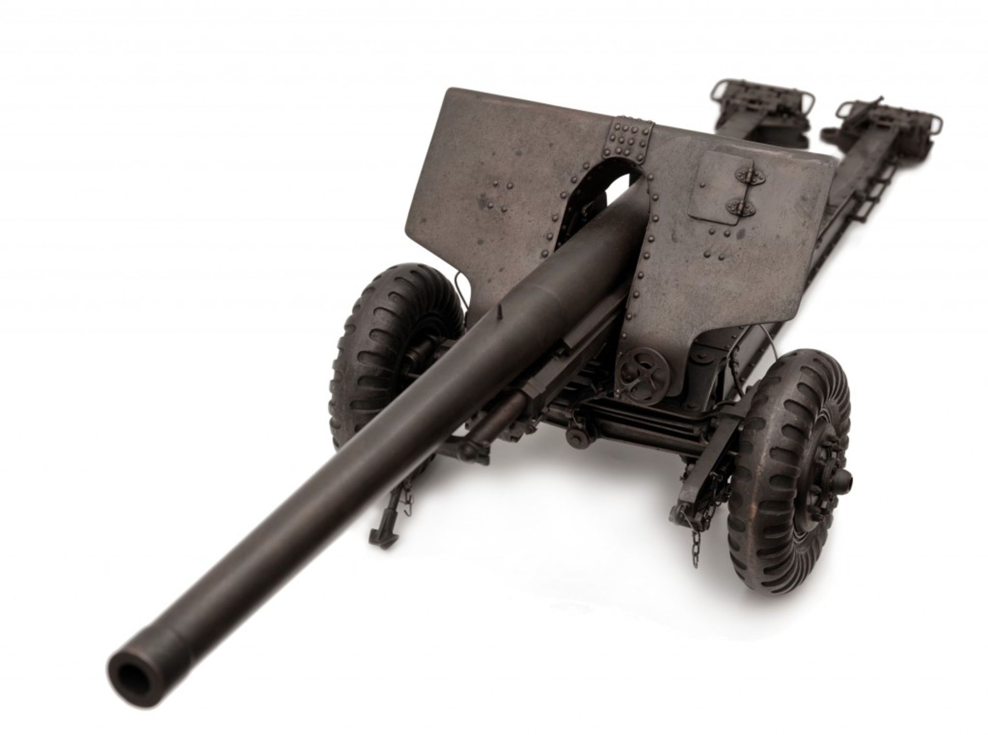 A Bronze Model Cannon M 35 Skoda, cal. 105 mm - Bild 7 aus 7