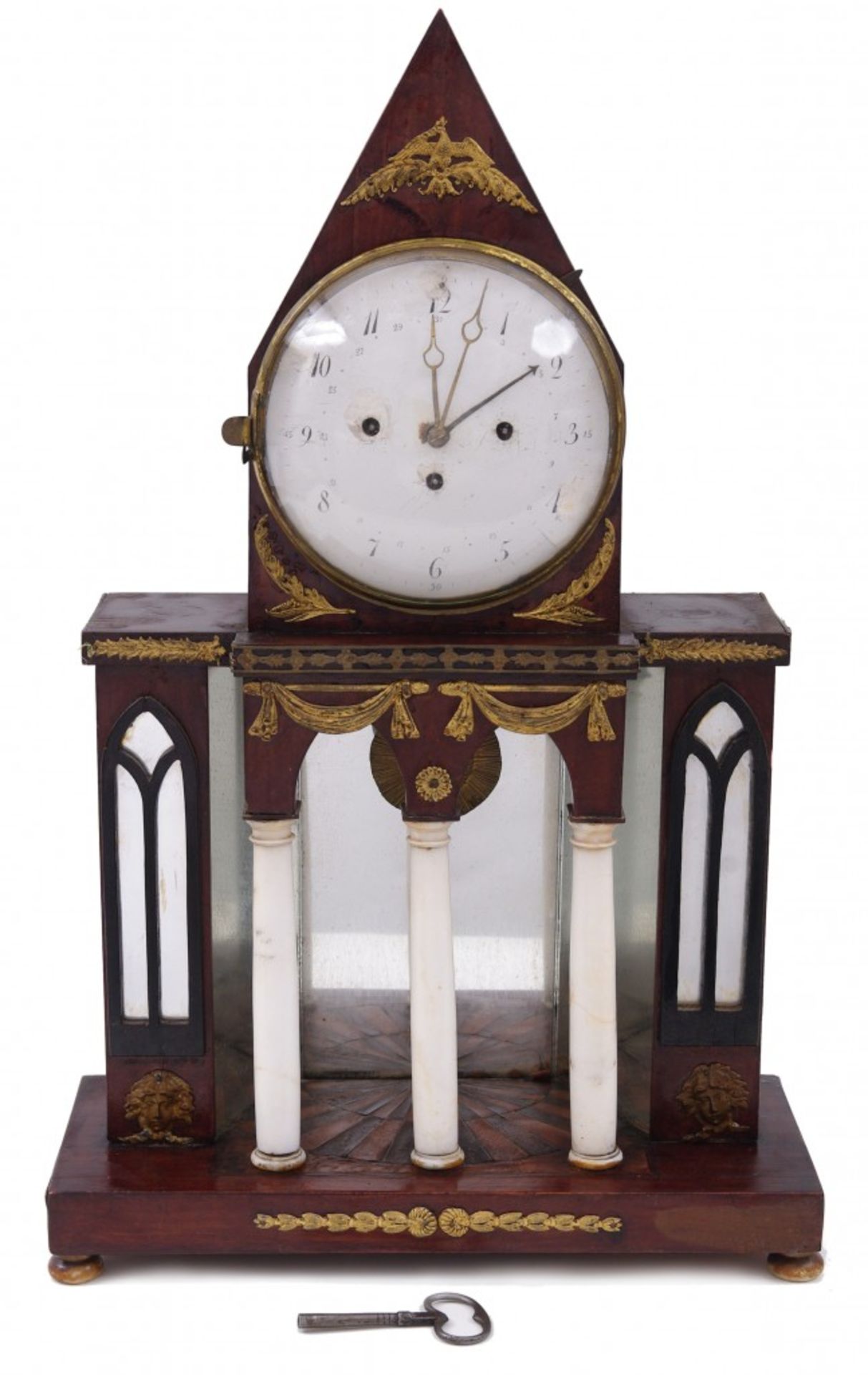 An empire commode clock