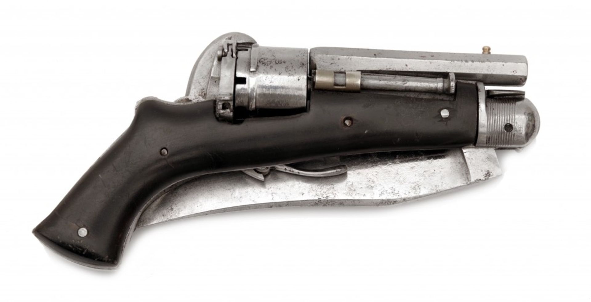 A Pinfire Knife Revolver - Image 4 of 4