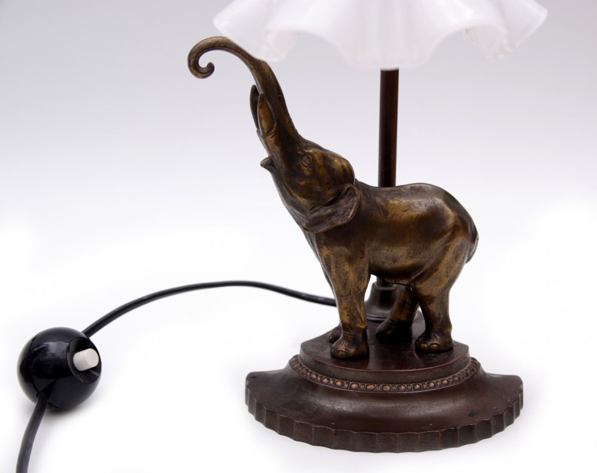 Pair of Elephant Motif Lamps, Art-Nouveau - Image 2 of 2