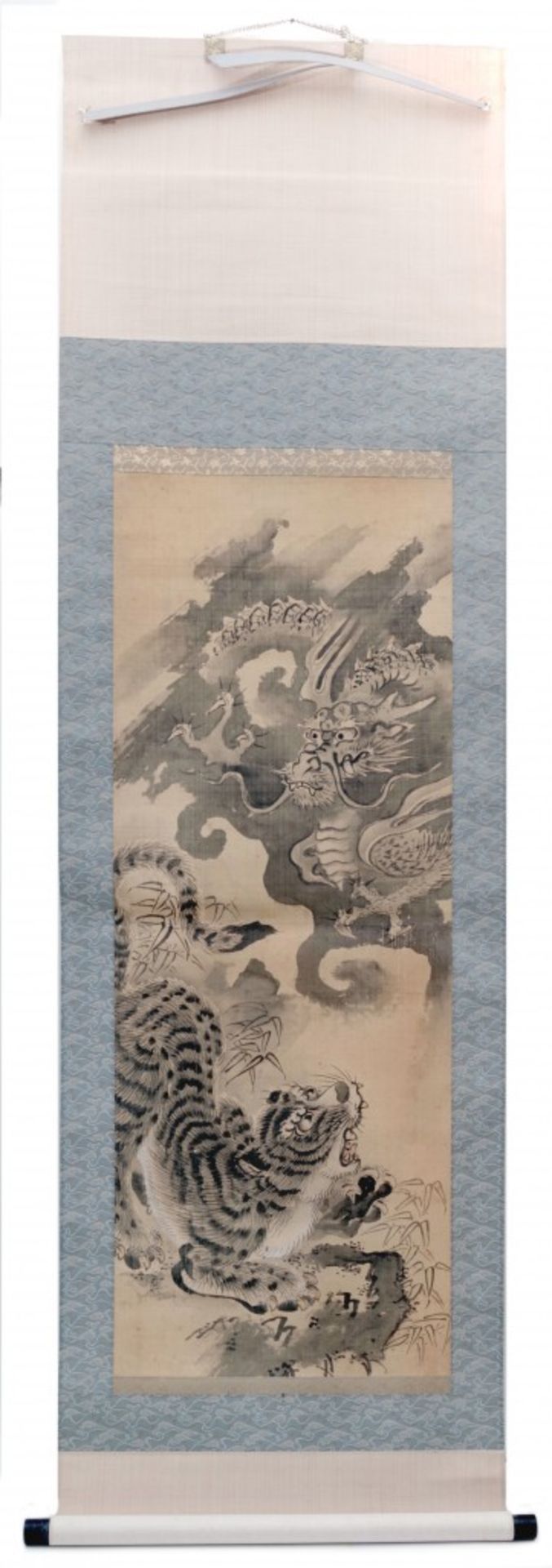 Japanese hanging scroll, Dragon and Tiger - Bild 2 aus 5