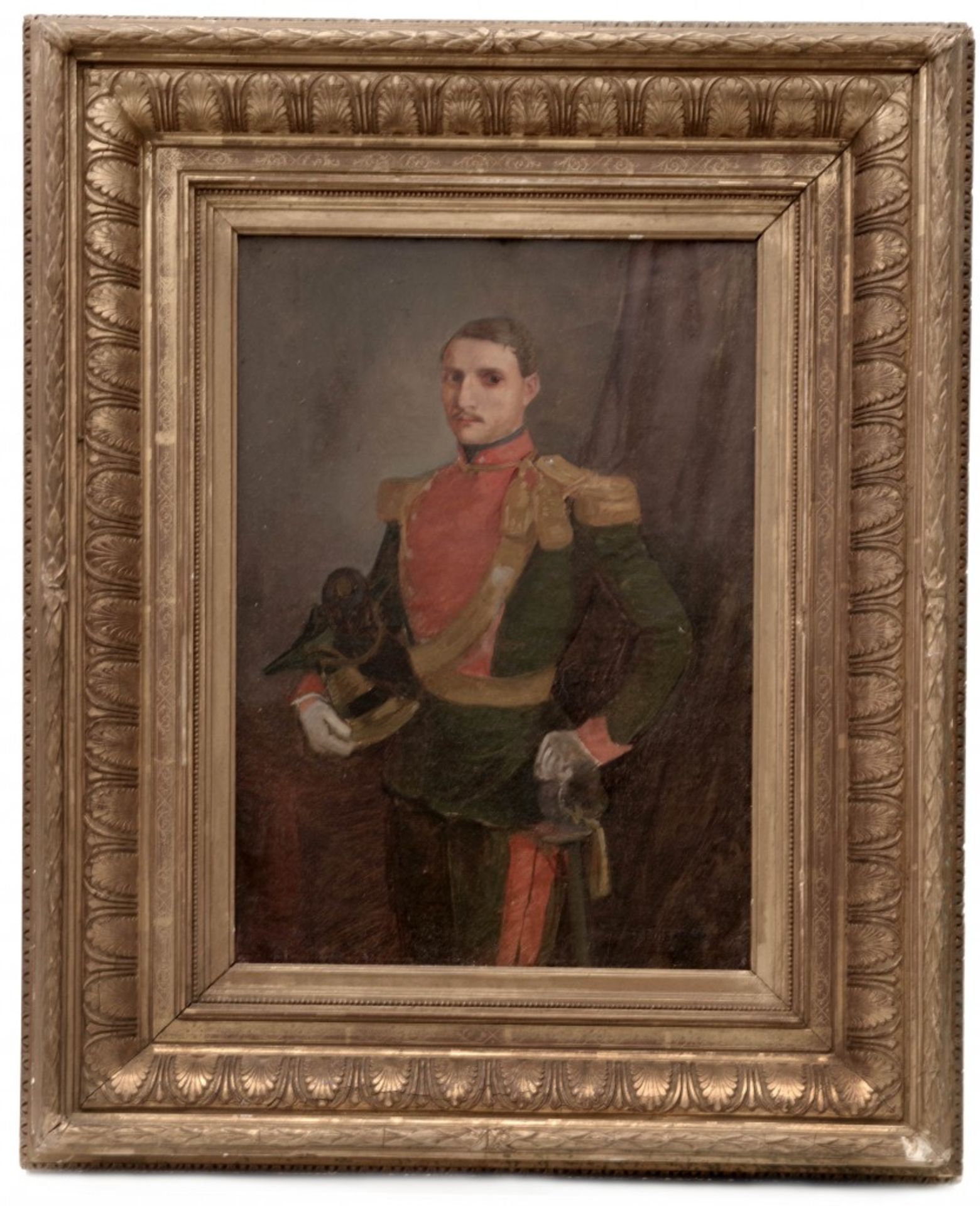 A Portrait of Uhlan Officer (Medvey Lajos) by Hans Bitterlich