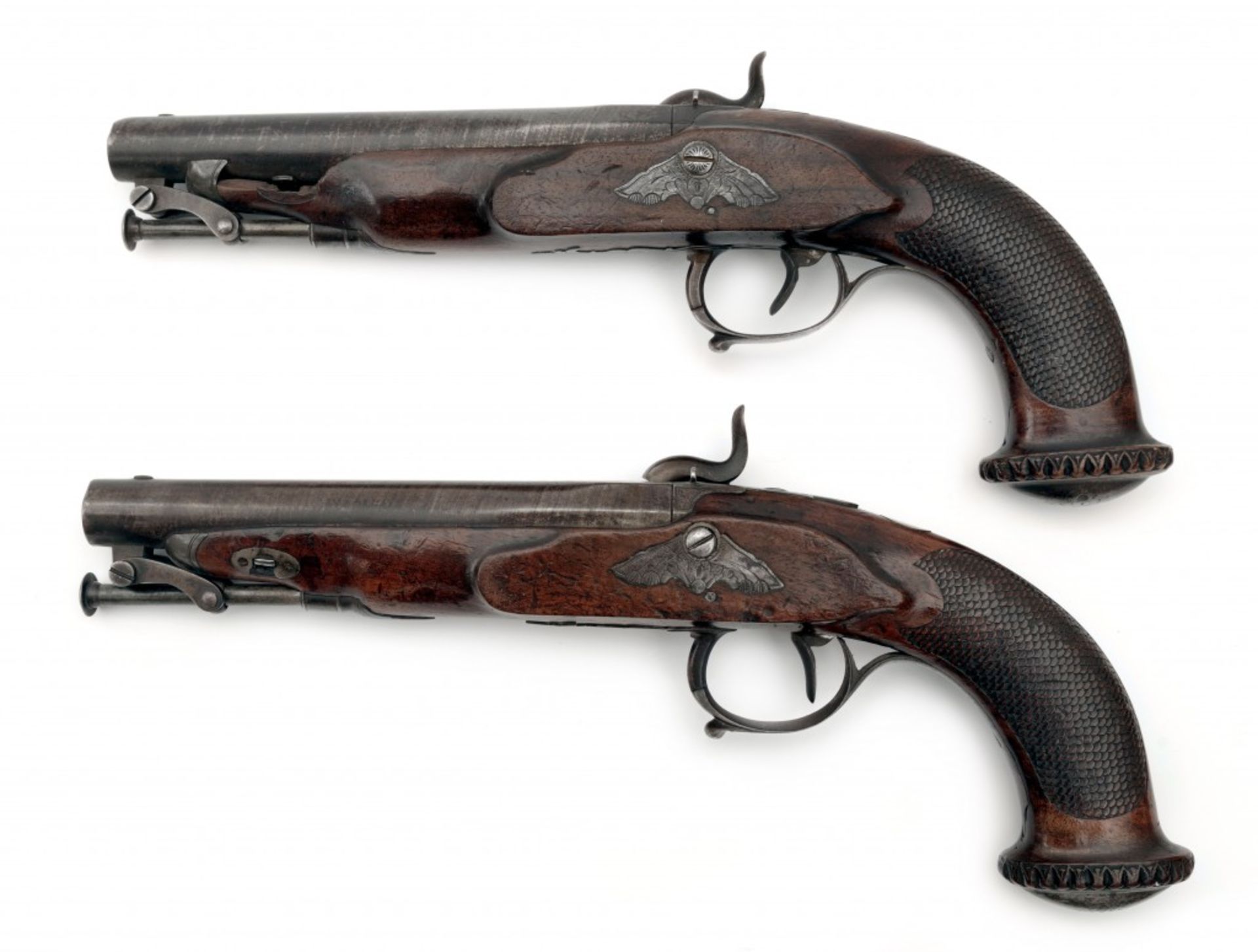 A Pair of Percussion Pistols for Officers - Image 2 of 7