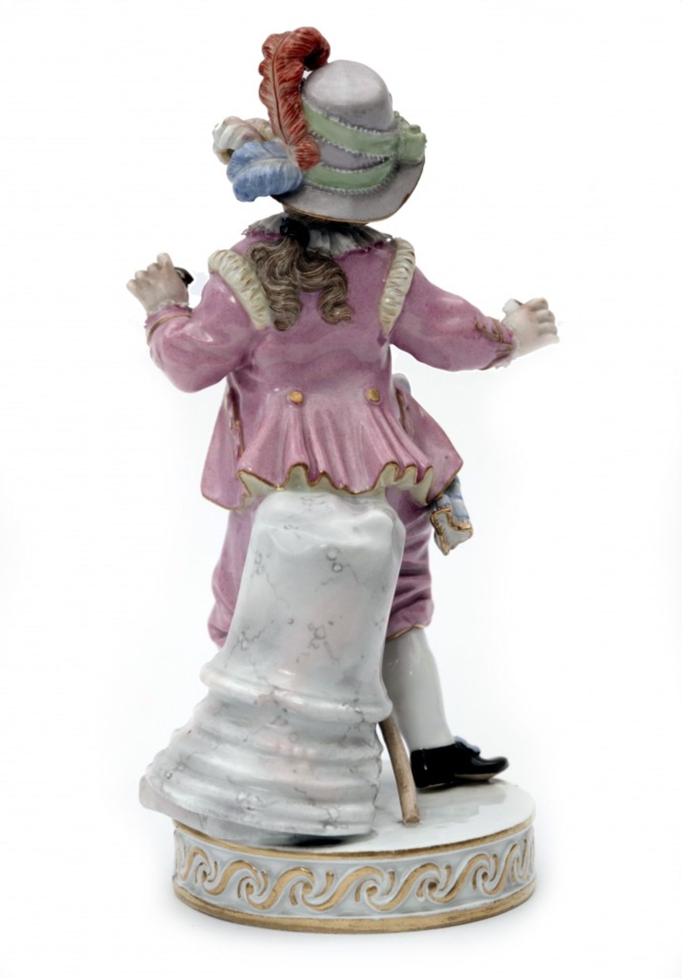 A Boy Riding on a Hobby-Horse Toy by Meissen - Image 3 of 4