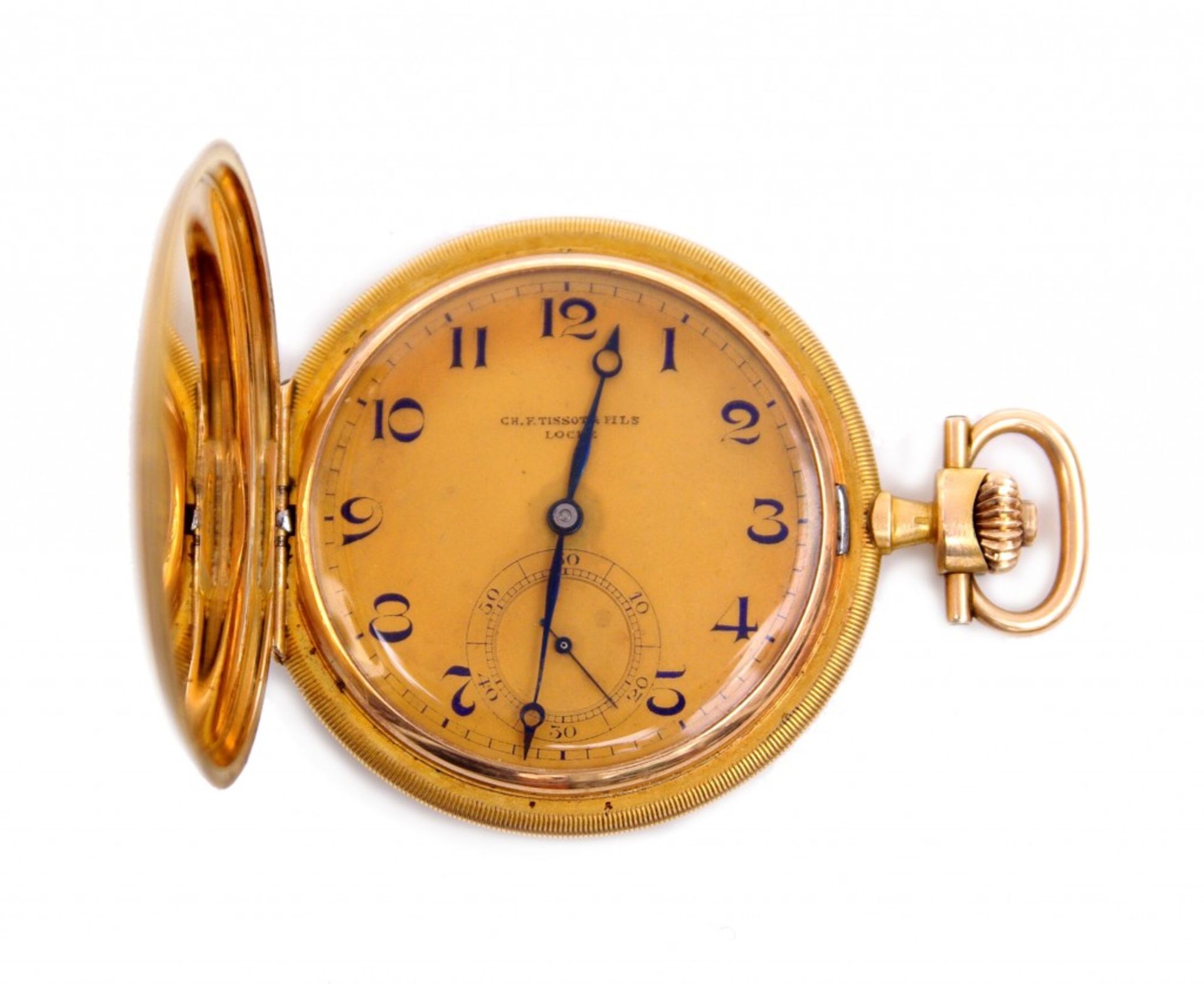 A Savonnette Pocket Watch, Ch. F. Tissot & Fils - Bild 3 aus 5