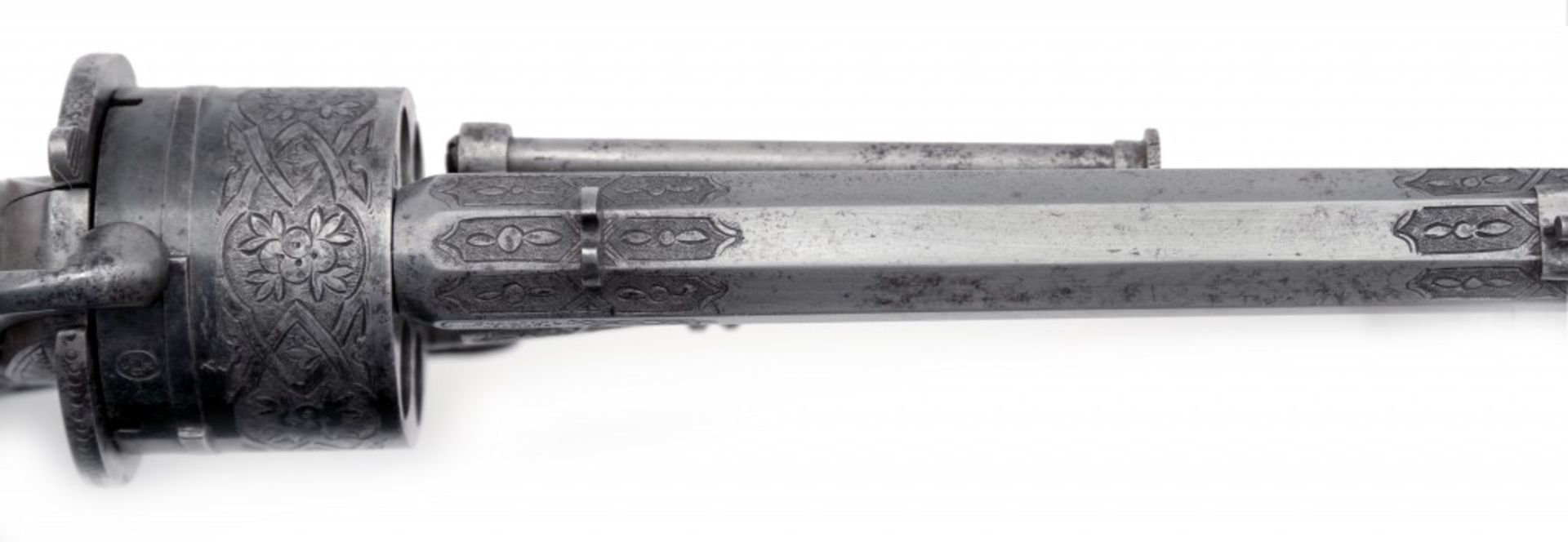 A Chamelot & Delvigne pin fire revolver - Image 3 of 3
