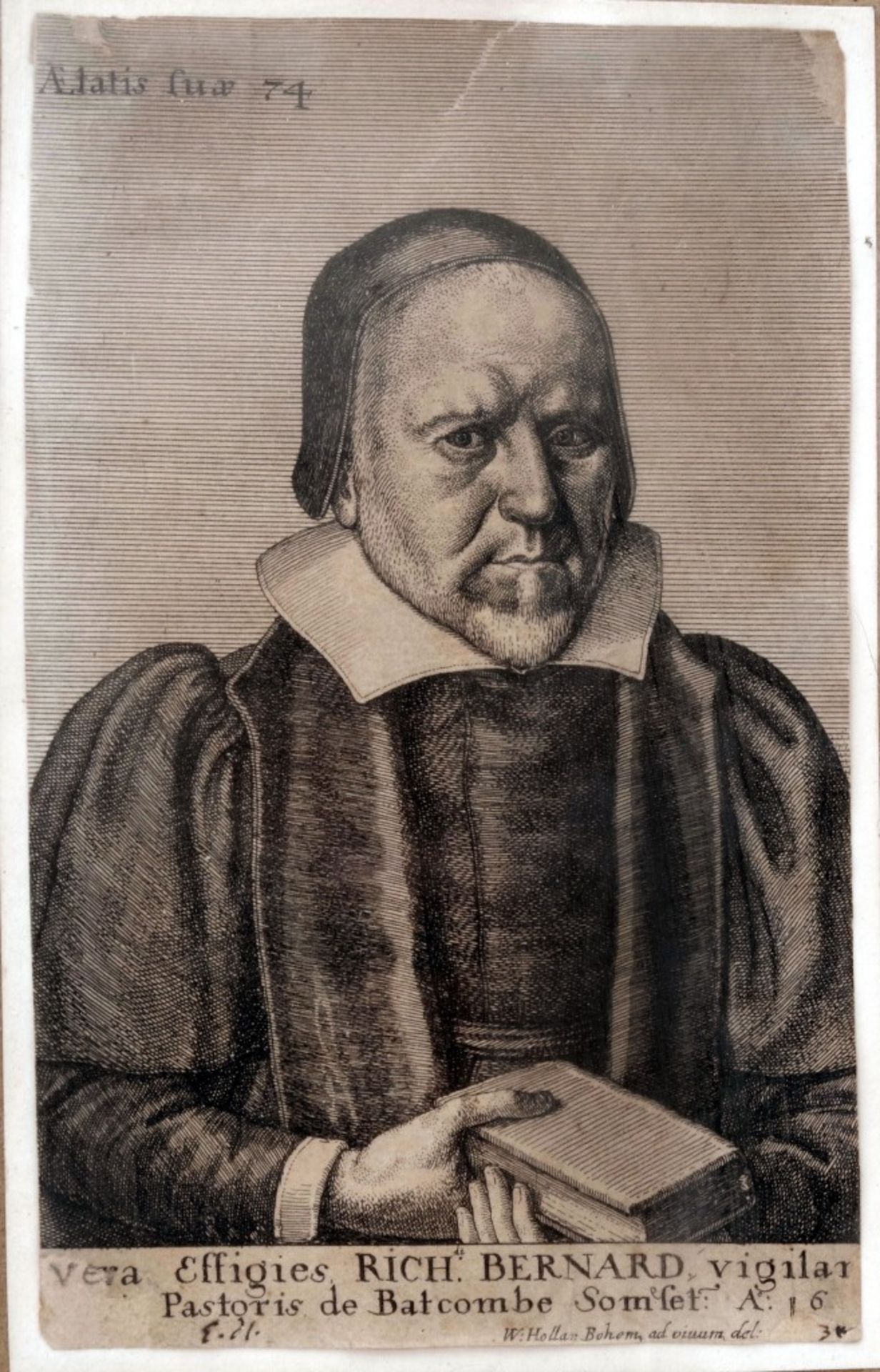 Portrait of Richard Bernard by Hollar - Image 2 of 2