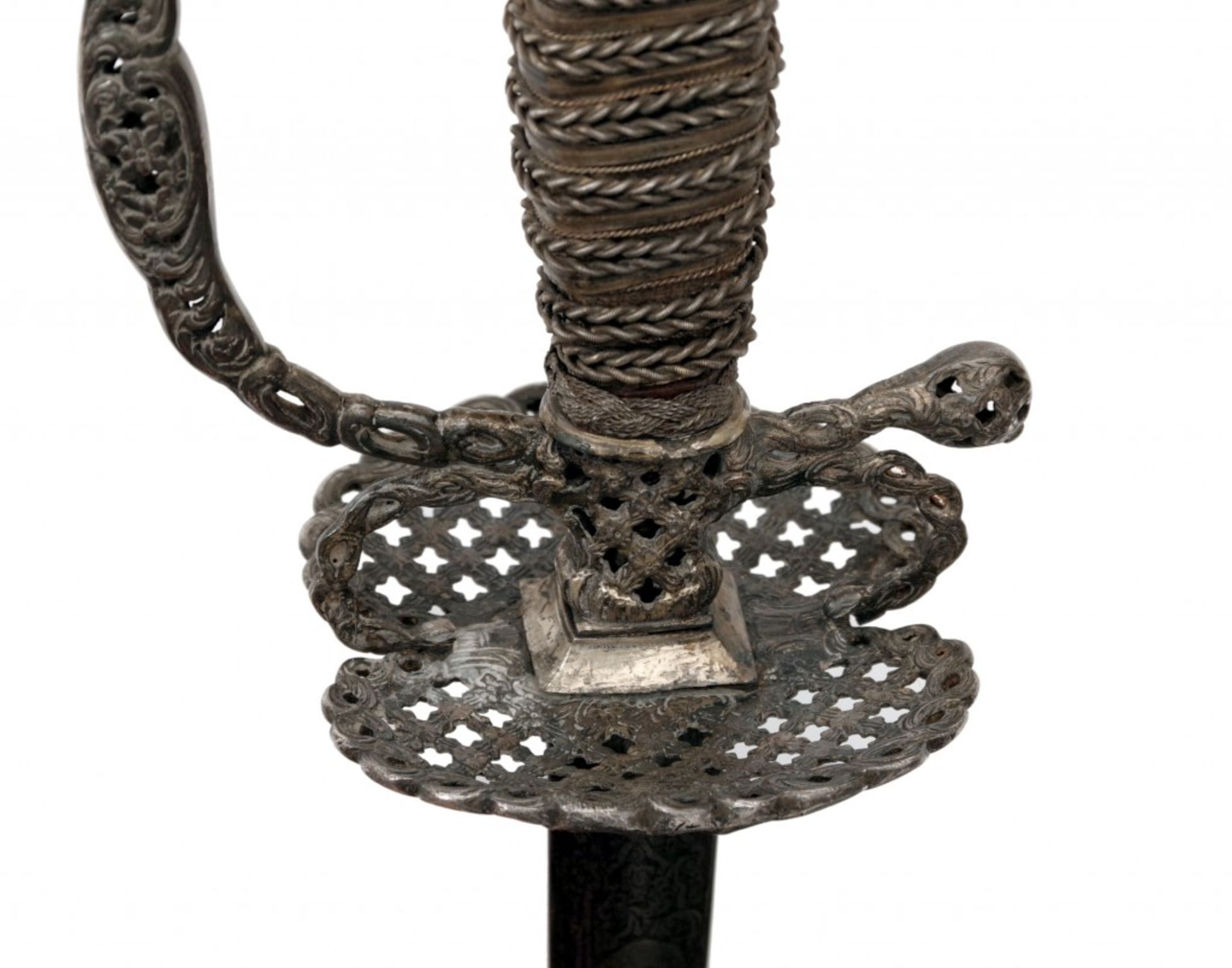 A Fine Austrian Court Sword with Gold-Plated Silver Hilt - Image 5 of 6