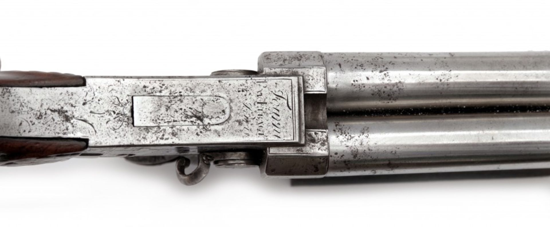 A Two-barrel Flintlock Pistol by Fourni Par Le Page - Bild 3 aus 4