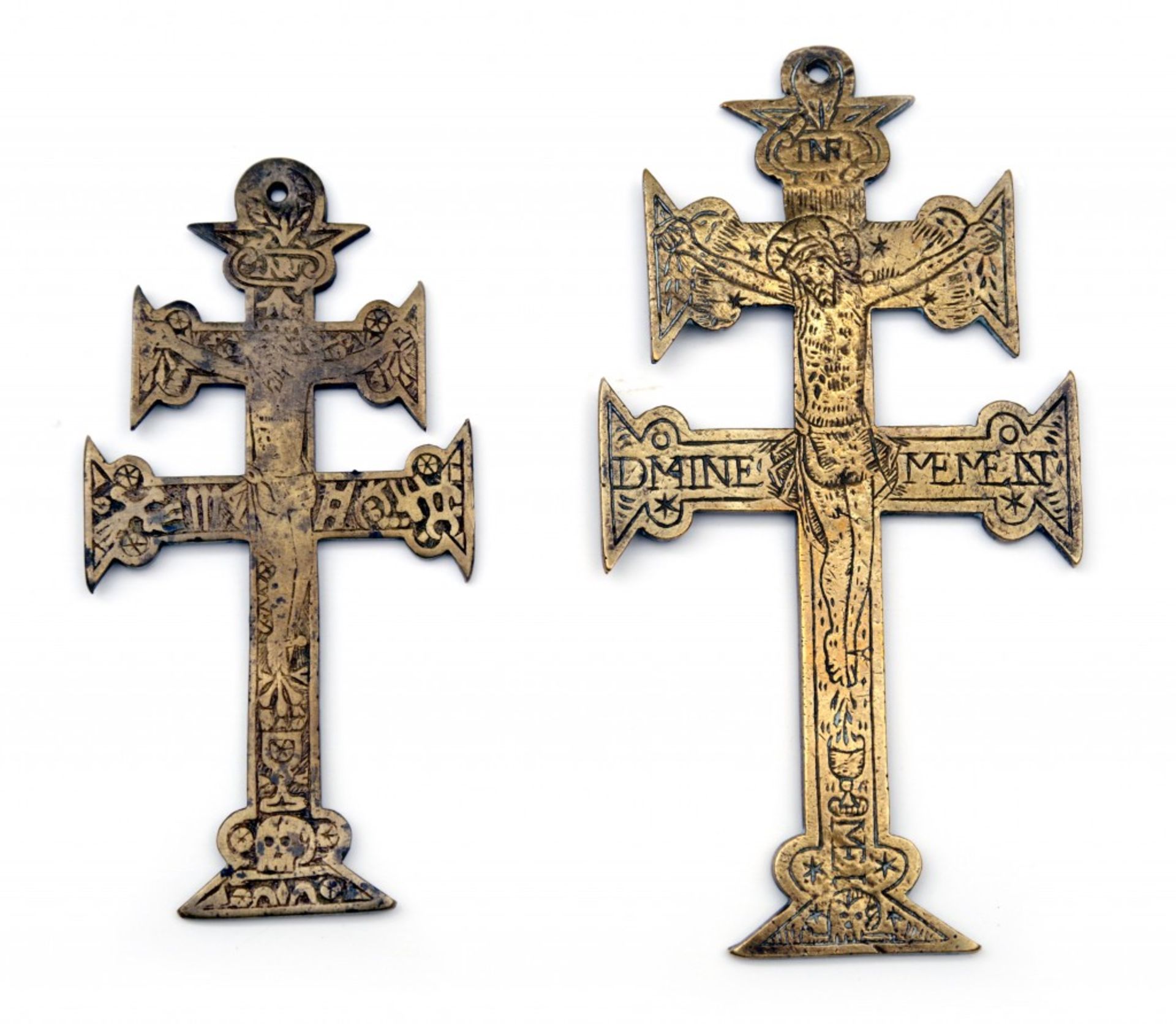 Two Pendant Crosses of Caravaca