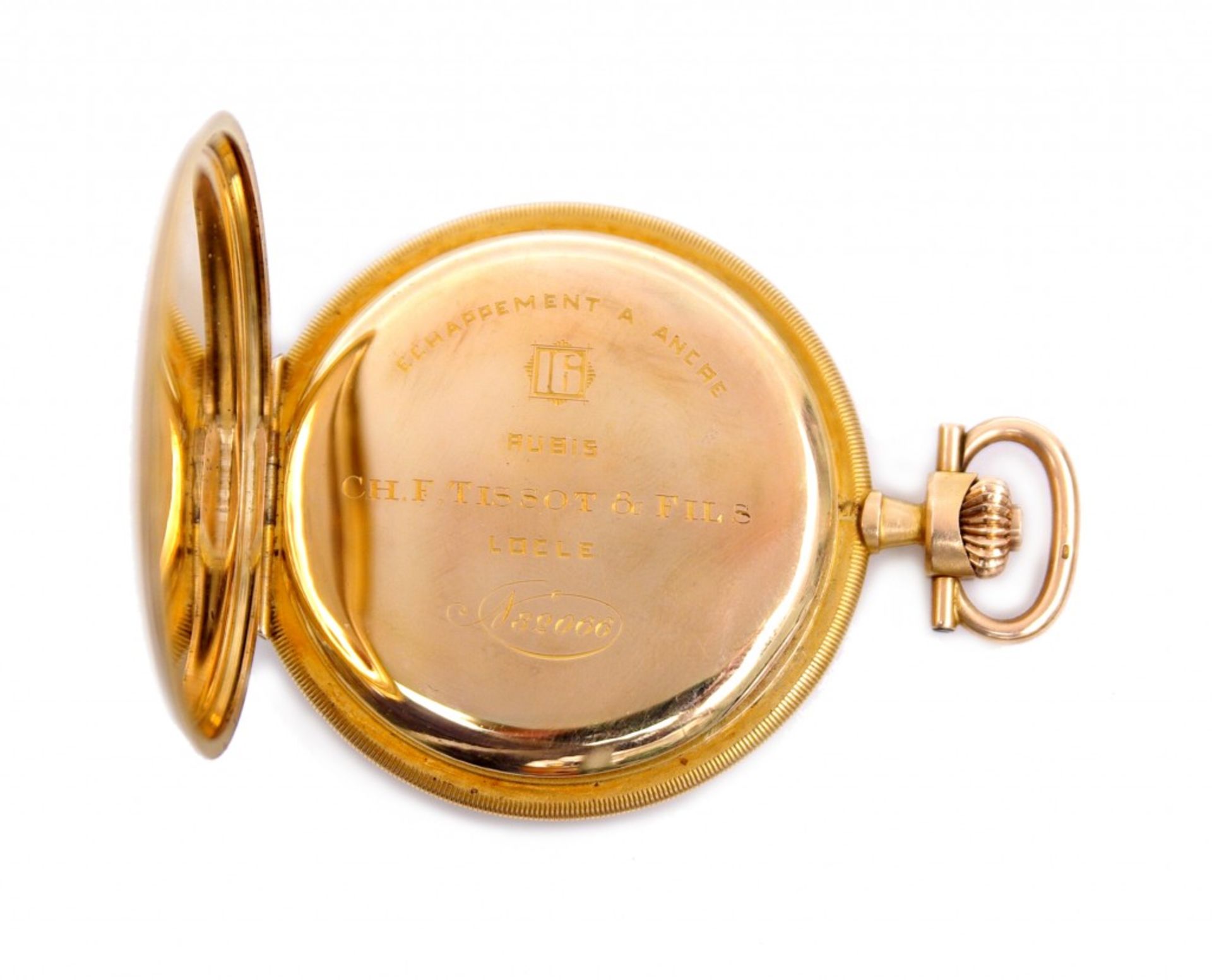 A Savonnette Pocket Watch, Ch. F. Tissot & Fils - Bild 4 aus 5