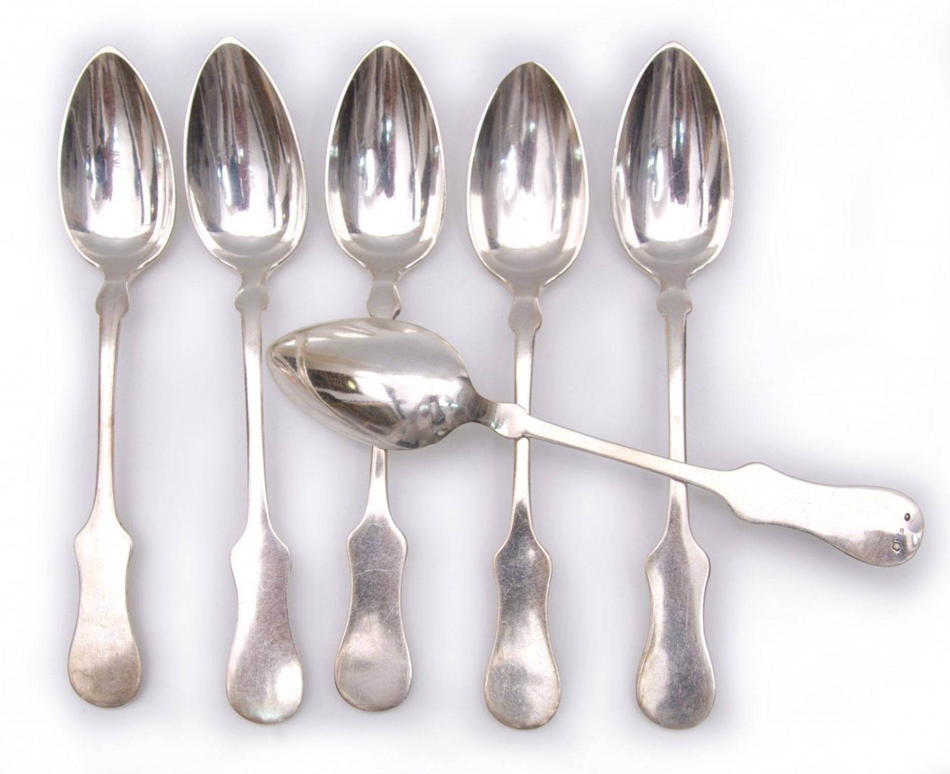 12 silver soup spoons