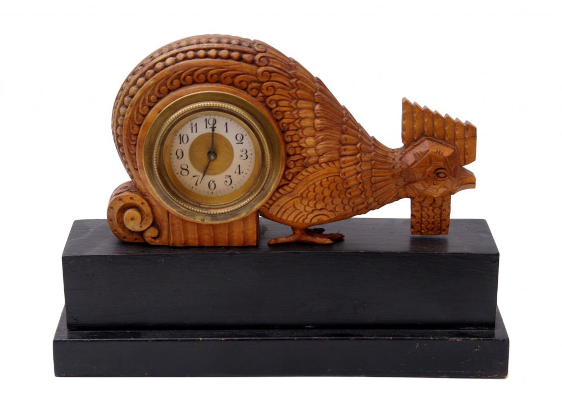 An art deco table clock