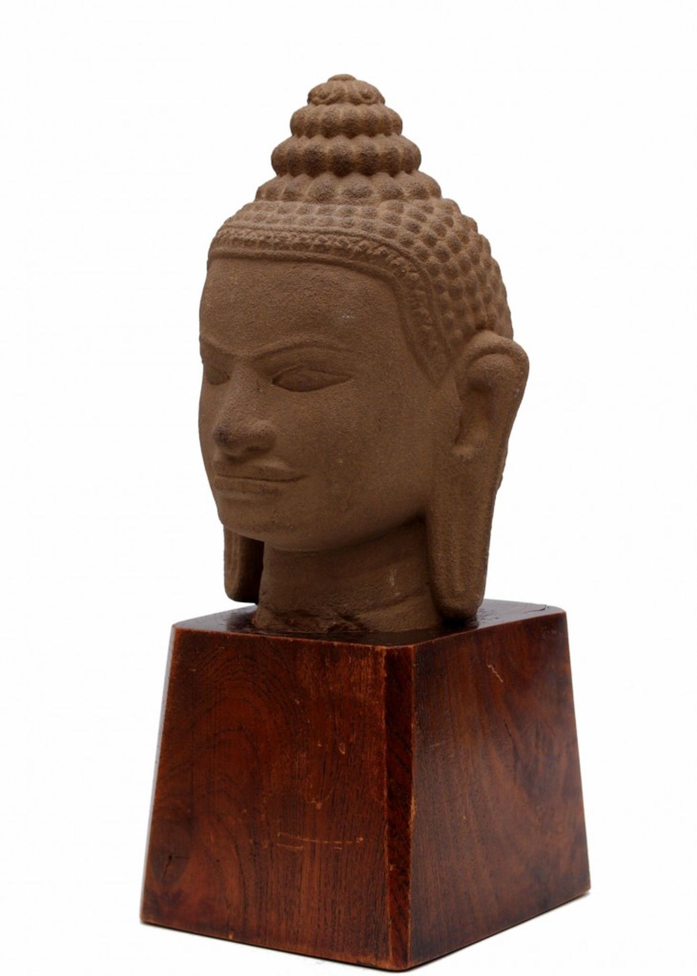 Buddha Stone Head in Khmer style - Bild 2 aus 4