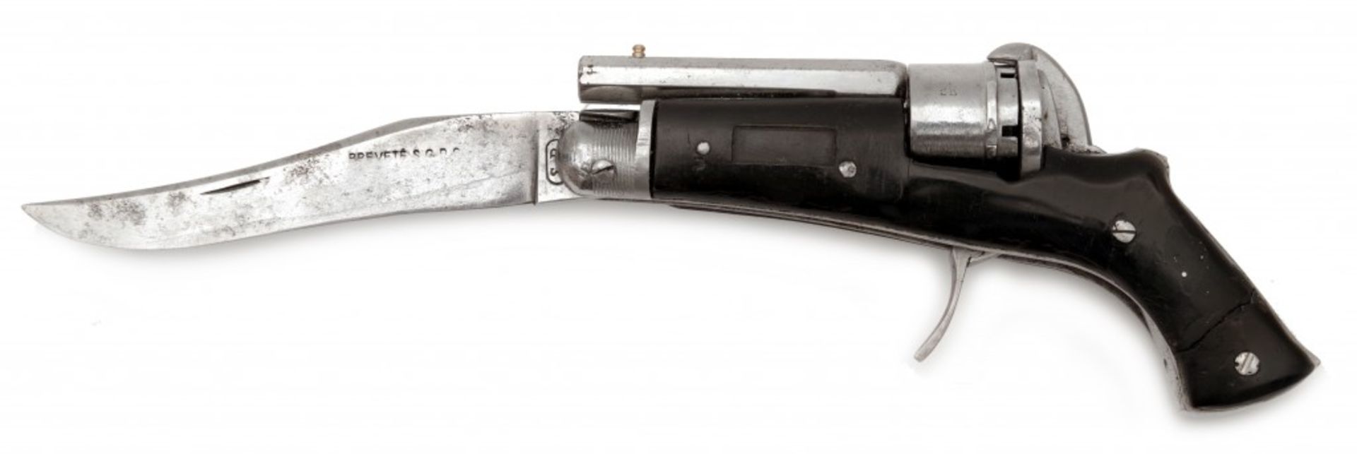 A Pinfire Knife Revolver - Image 2 of 4