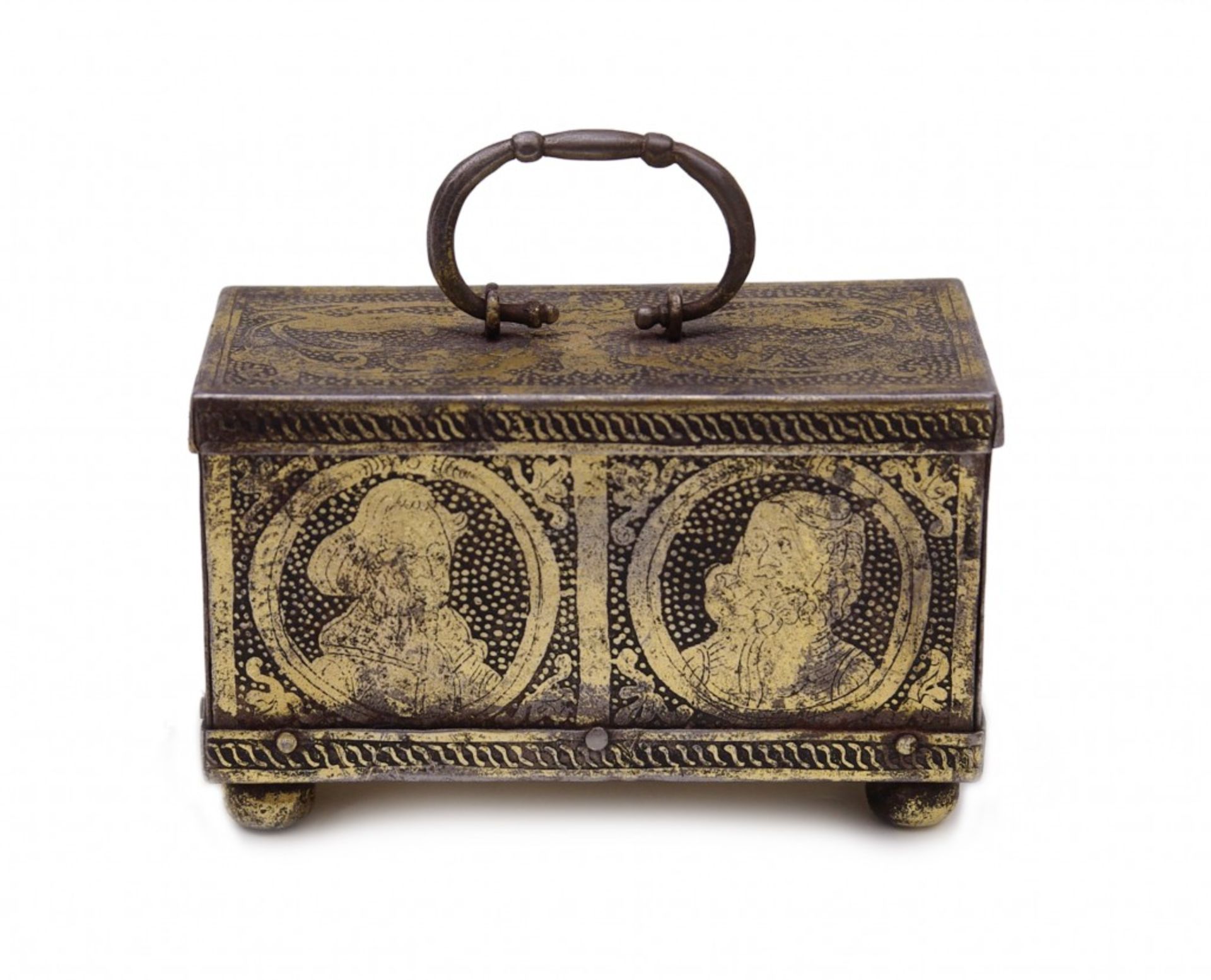 A South German Miniature Casket - Image 3 of 7