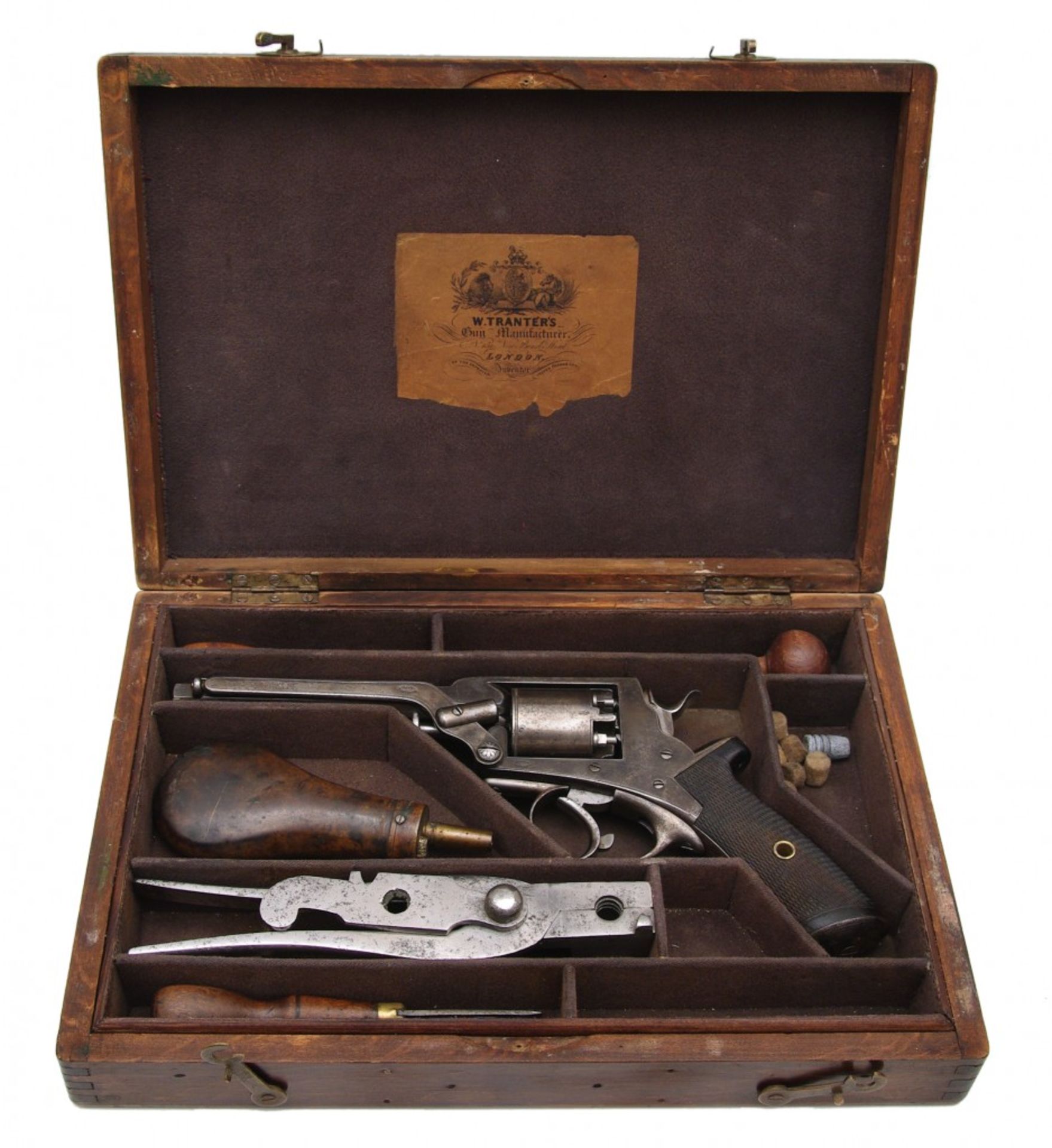 A cased Tranter´s Patent percussion revolver< - Image 2 of 3