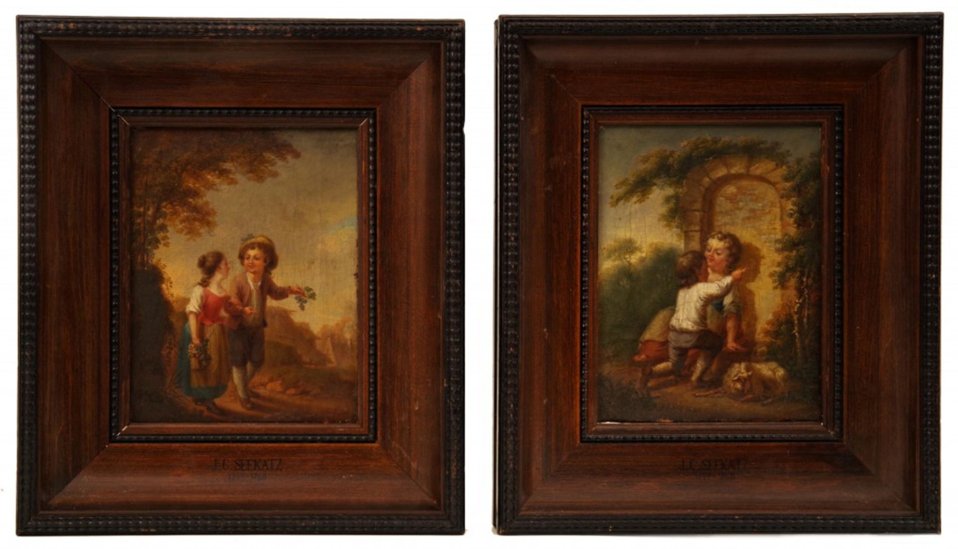 Pair of Painting, Children´s World, Johann Conrad Seekatz (attrib.)<