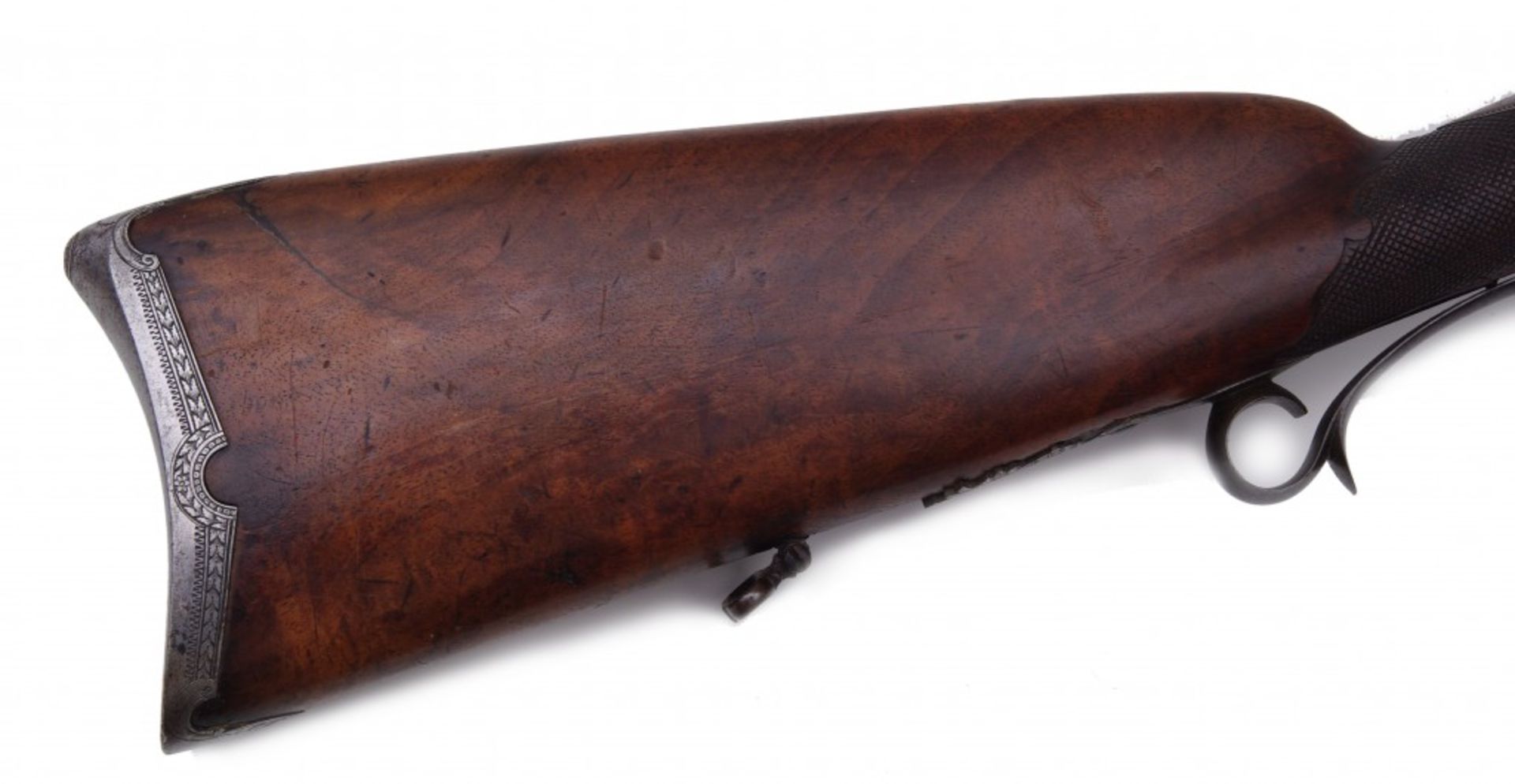 A Double-Barrelled Percussion Shotgun by Heinrich Daniel Anschütz< - Bild 6 aus 12