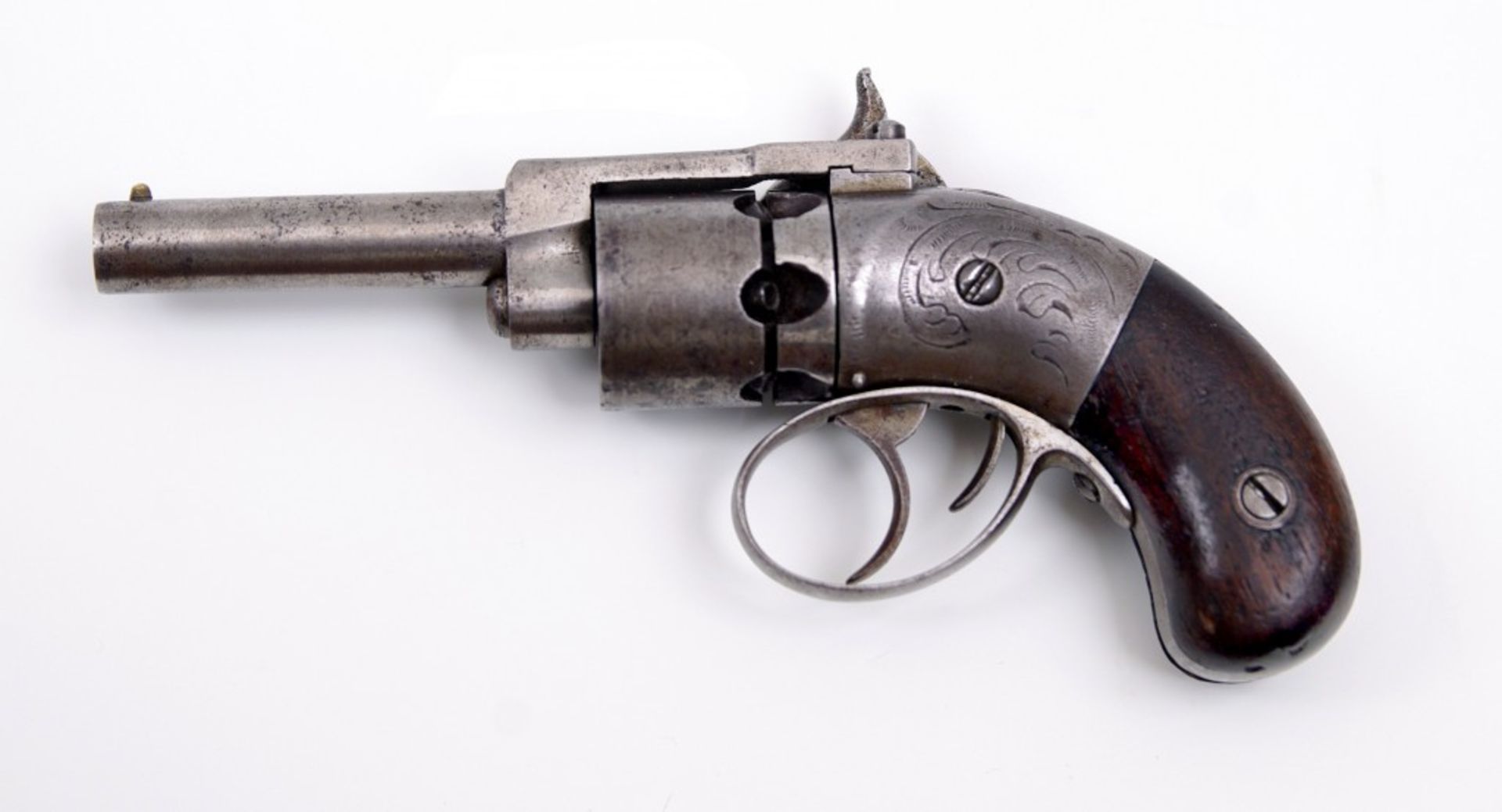 A Springfield Arms Co. pocket model Double Trigger percussion revolver - Image 2 of 2