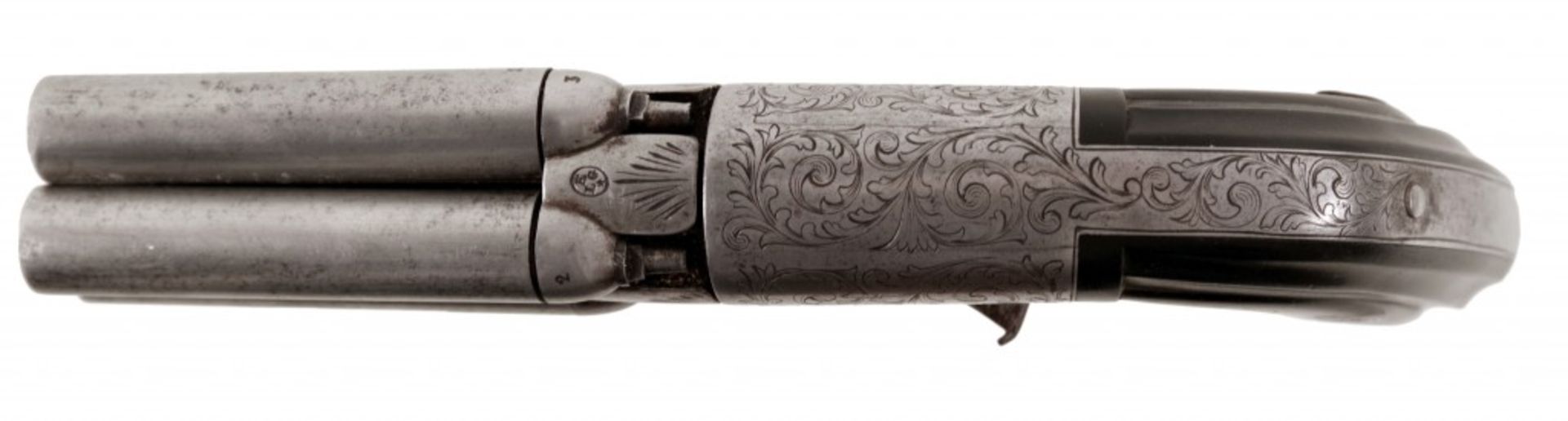 Pepperbox Pistol by Alphonse Caron - Bild 3 aus 4