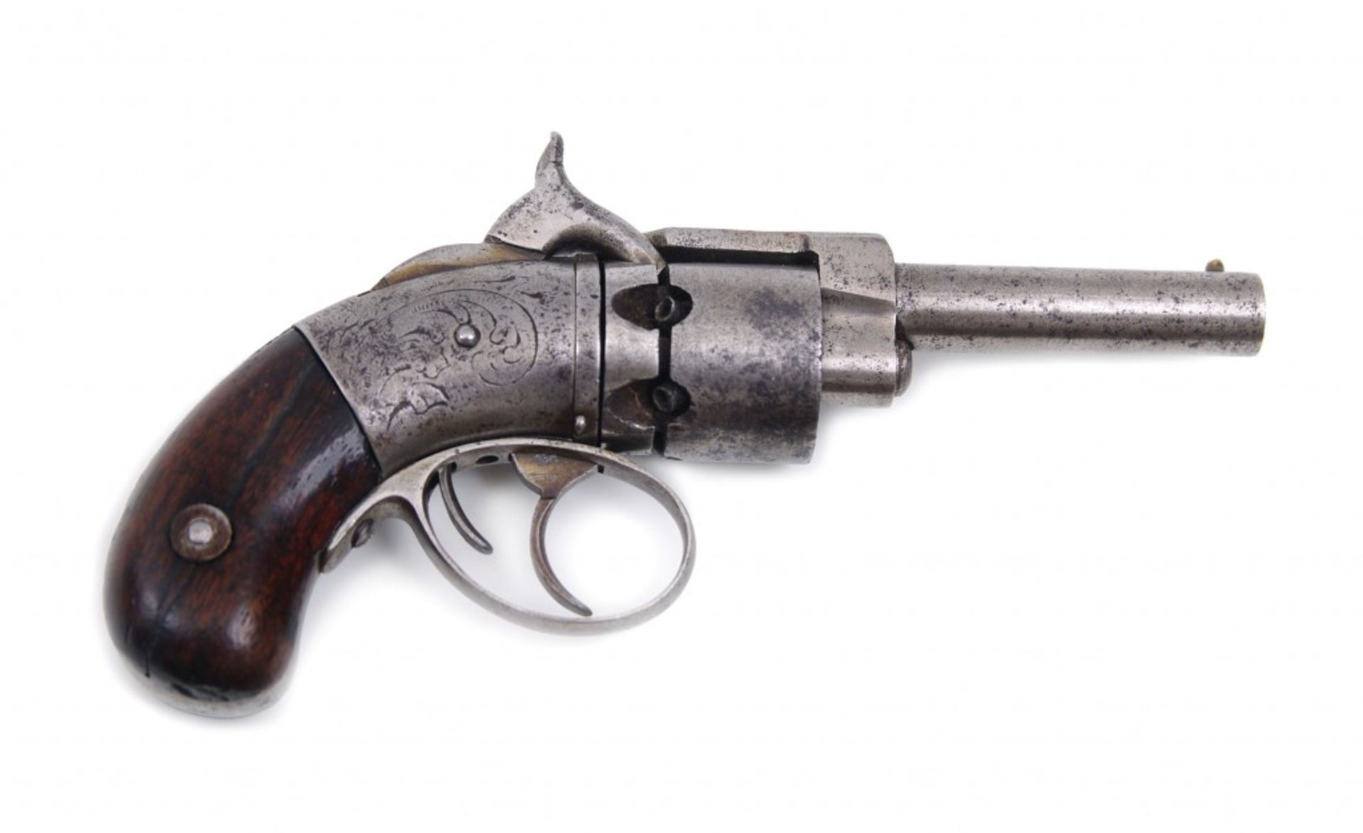 A Springfield Arms Co. pocket model Double Trigger percussion revolver