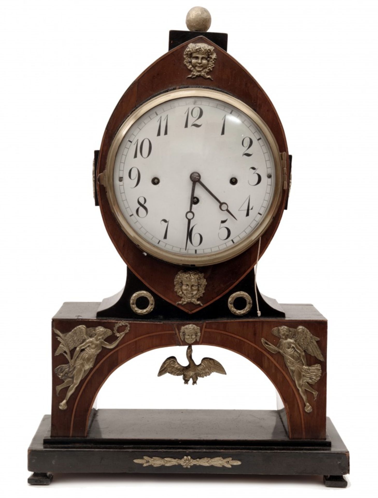 An Empire Period Commode Clock
