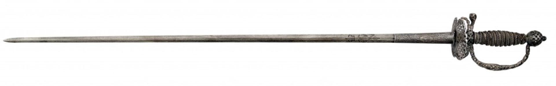 A Fine Austrian Court Sword with Gold-Plated Silver Hilt - Image 6 of 6