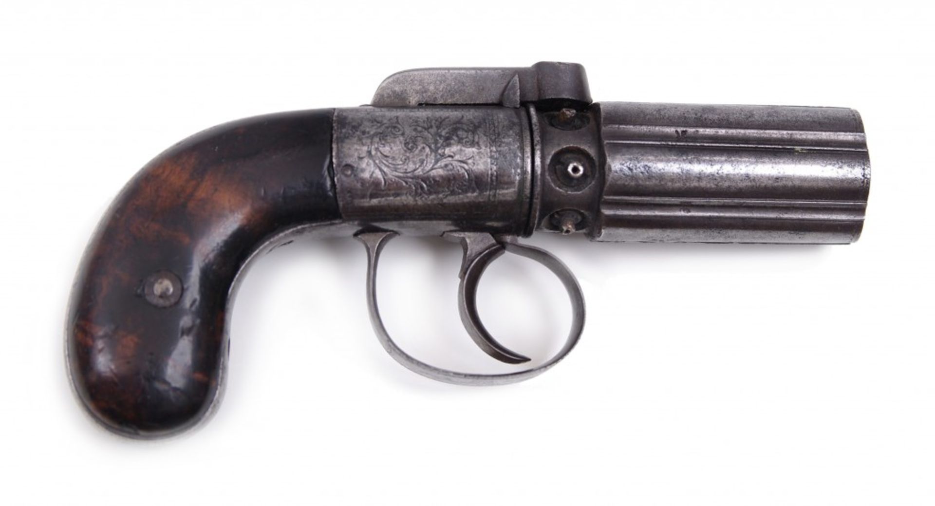 A six-shot pepperbox pistol, Ipswich