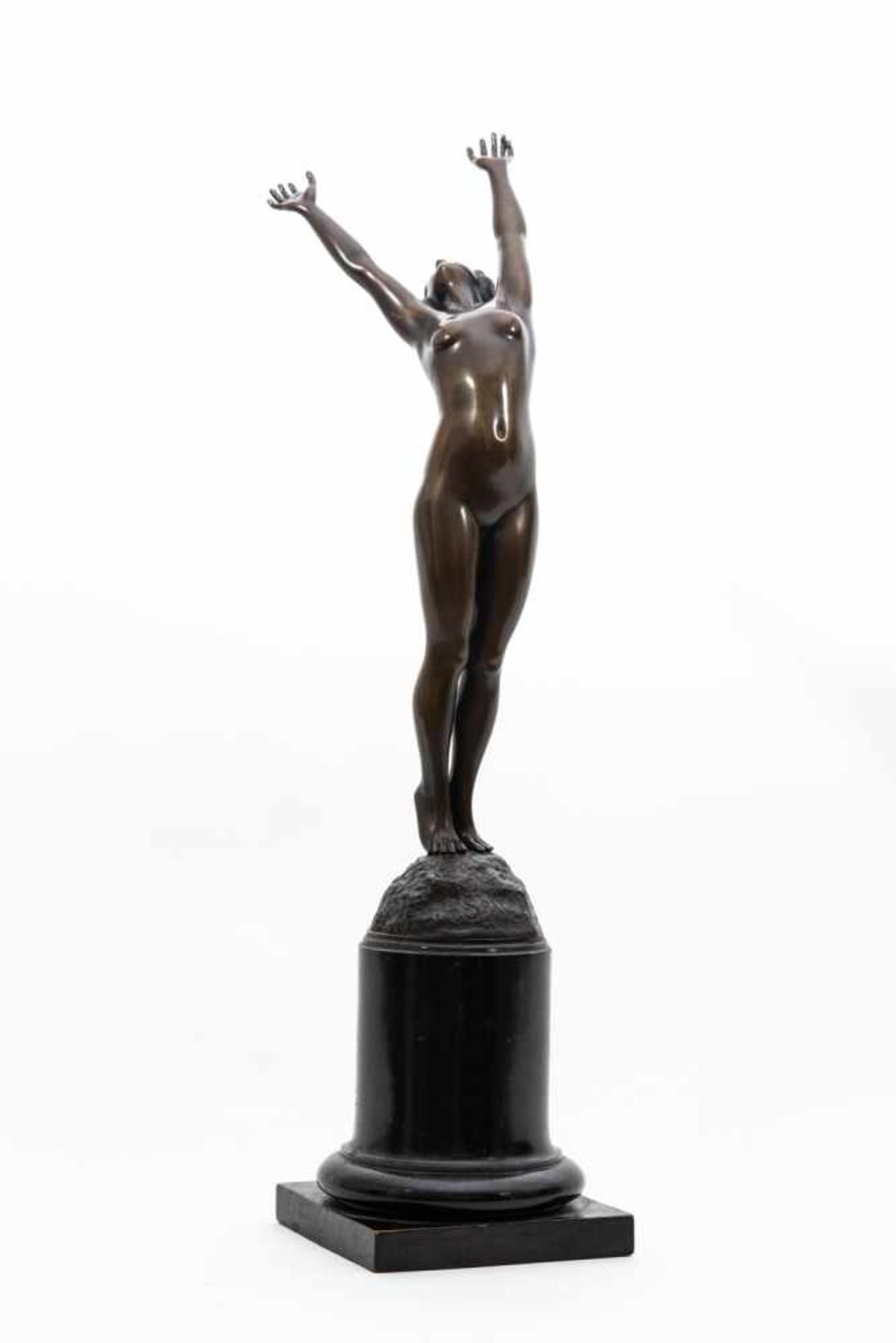 Ebbe, Axl (1868 - 1941)"Solrosen" (Sonnenblumen), Bronze, Höhe 65 cm, "Solrosen" signiert