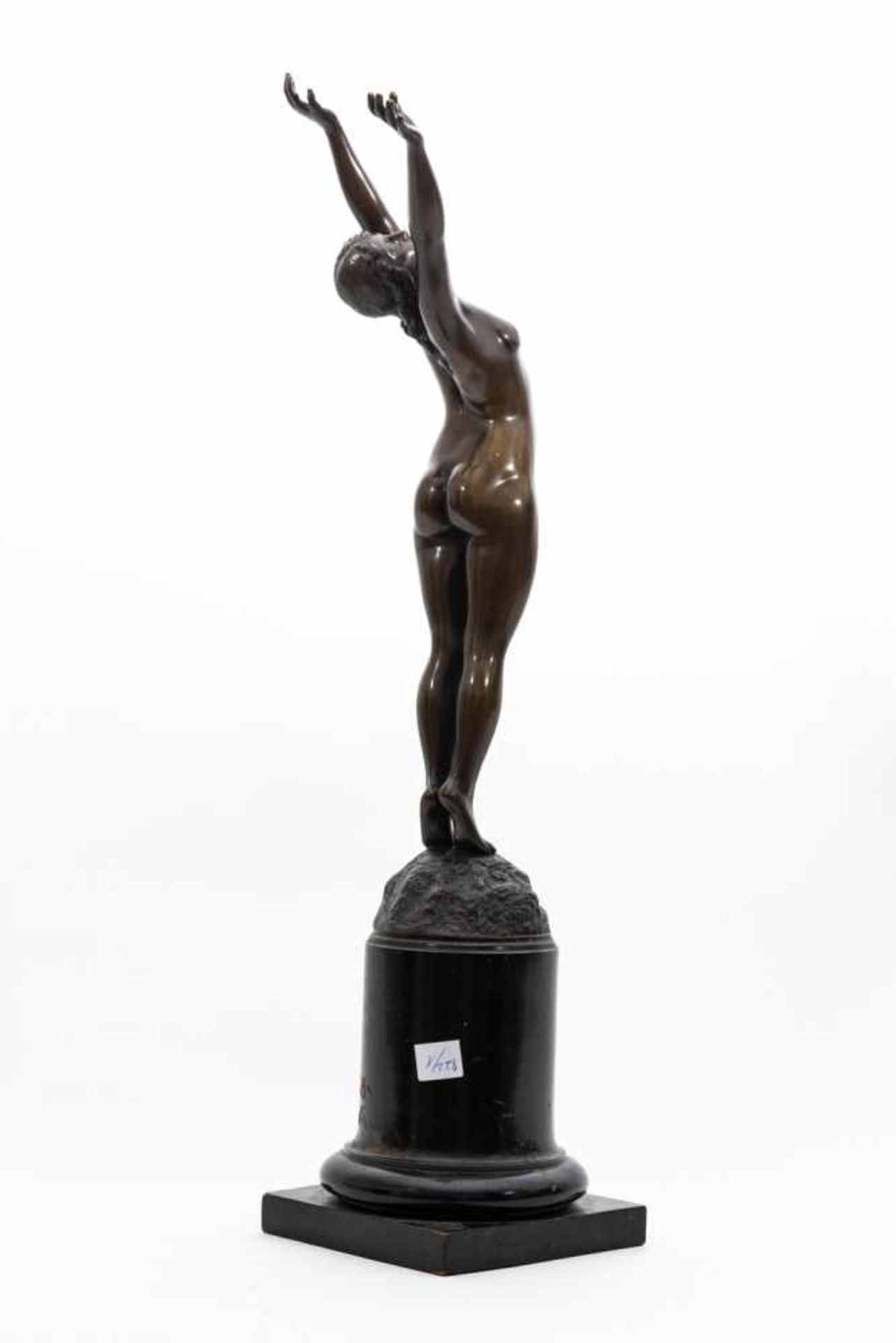 Ebbe, Axl (1868 - 1941)"Solrosen" (Sonnenblumen), Bronze, Höhe 65 cm, "Solrosen" signiert - Bild 2 aus 2