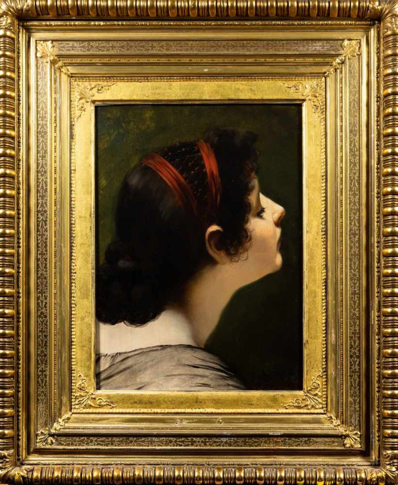 Kaulbach, Hermann (1846 - 1909)"Studie zum Bild "Unsterblichkeit"", Öl auf Holz, 40 x 29,5 cm, - Bild 2 aus 3