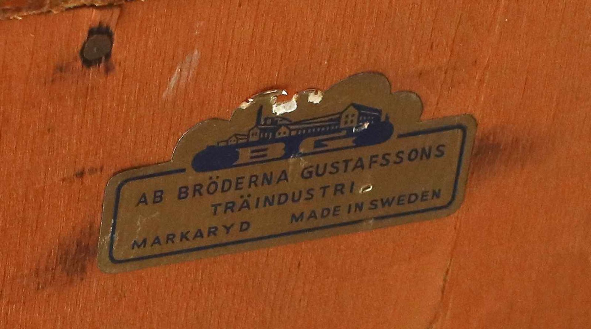 Kleiner Sekretär SchwedenEtikett: "Ab Bröderna Gustafssons Träindustri Markaryd Made in Sweden", - Image 5 of 5