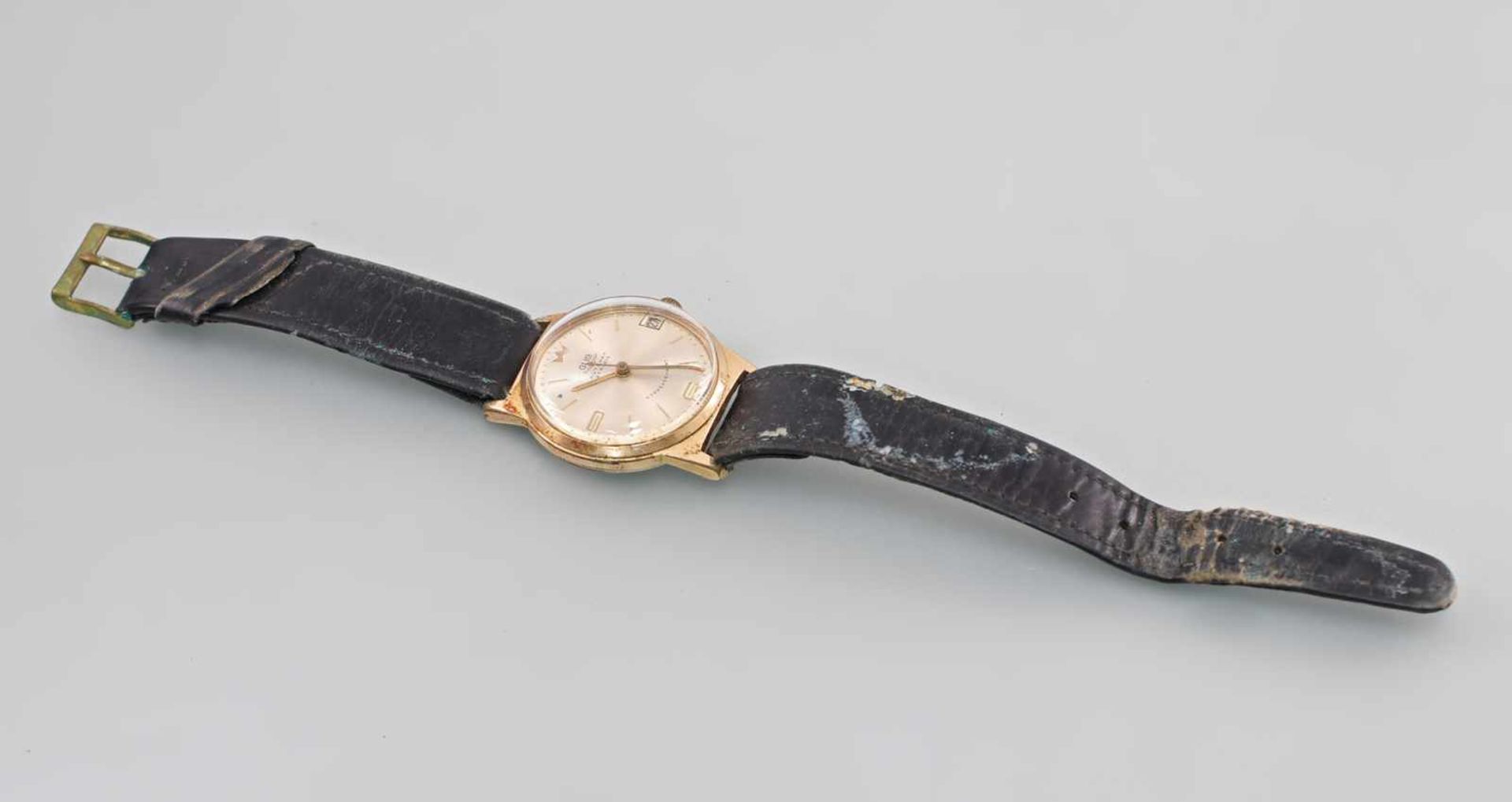 Armbanduhr Glashütte Automat Kaliber 67.1GUB, Made In Germany, 1960-67, silberfarb. Zifferblatt - Bild 3 aus 3