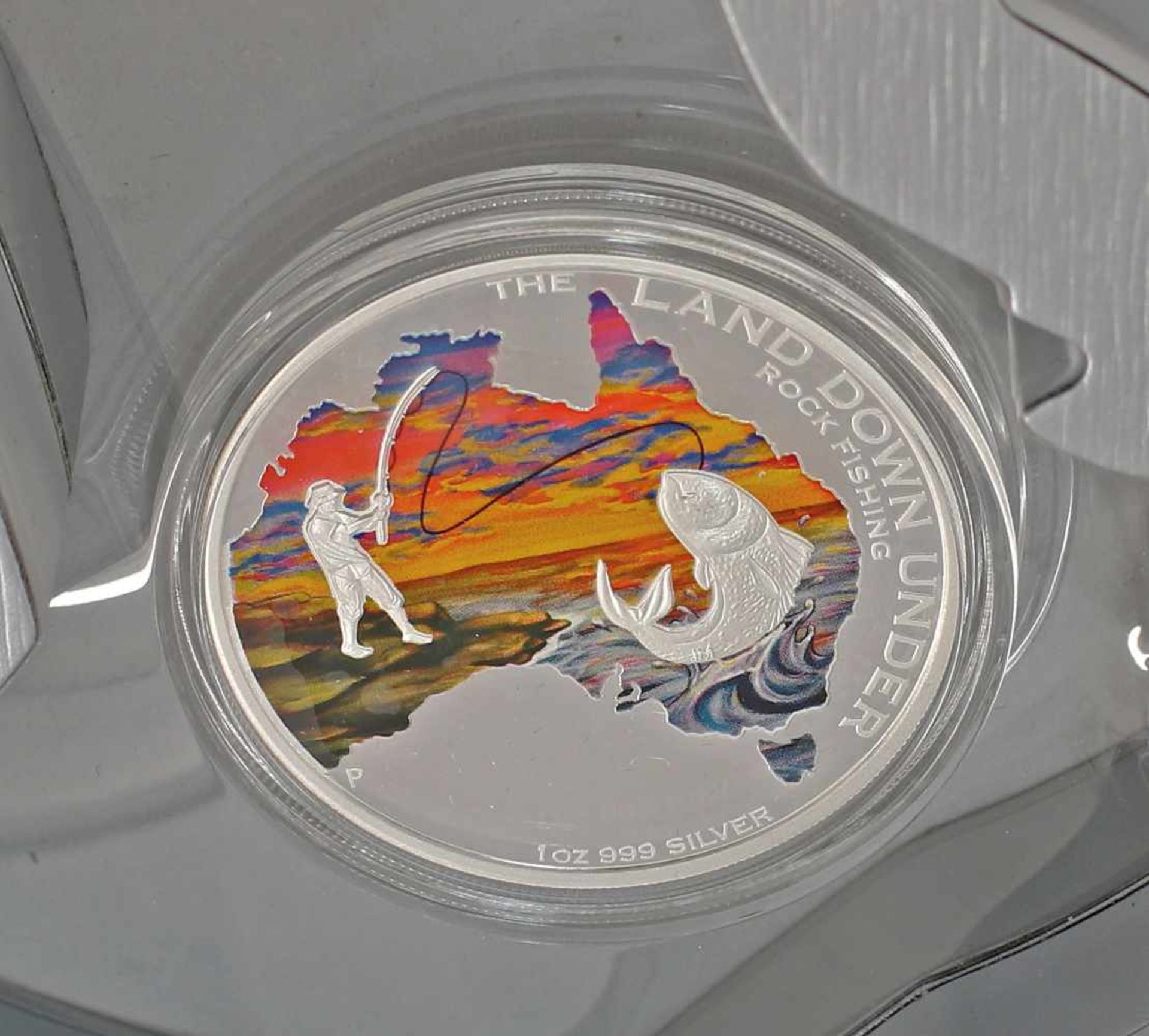 1 Unze Feinsilber in Designer-Box Australien Down Under31,135 g, 999er Silber, 1 Dollar Elizabeth II - Bild 3 aus 3