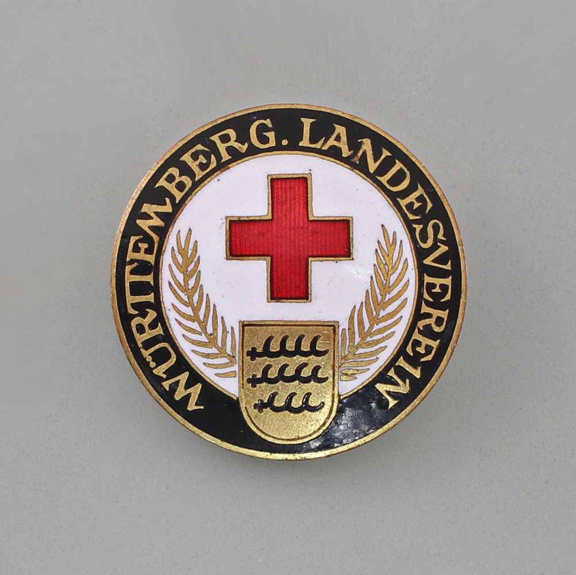 Große Brosche DRK Württemberg. Landesvereinum 1930, Hersteller W. Mayer & Fr. Wilhelm, Stuttgart,