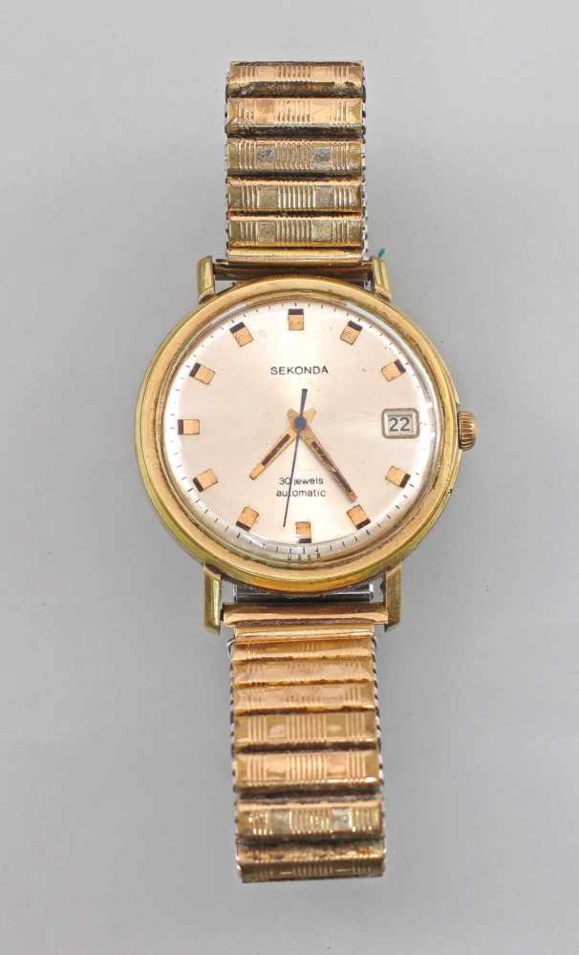 Vintage Armbanduhr Sekonda AutomaticUSSR, 70er Jahre, Automatic-Werk mit 30 Steinen (