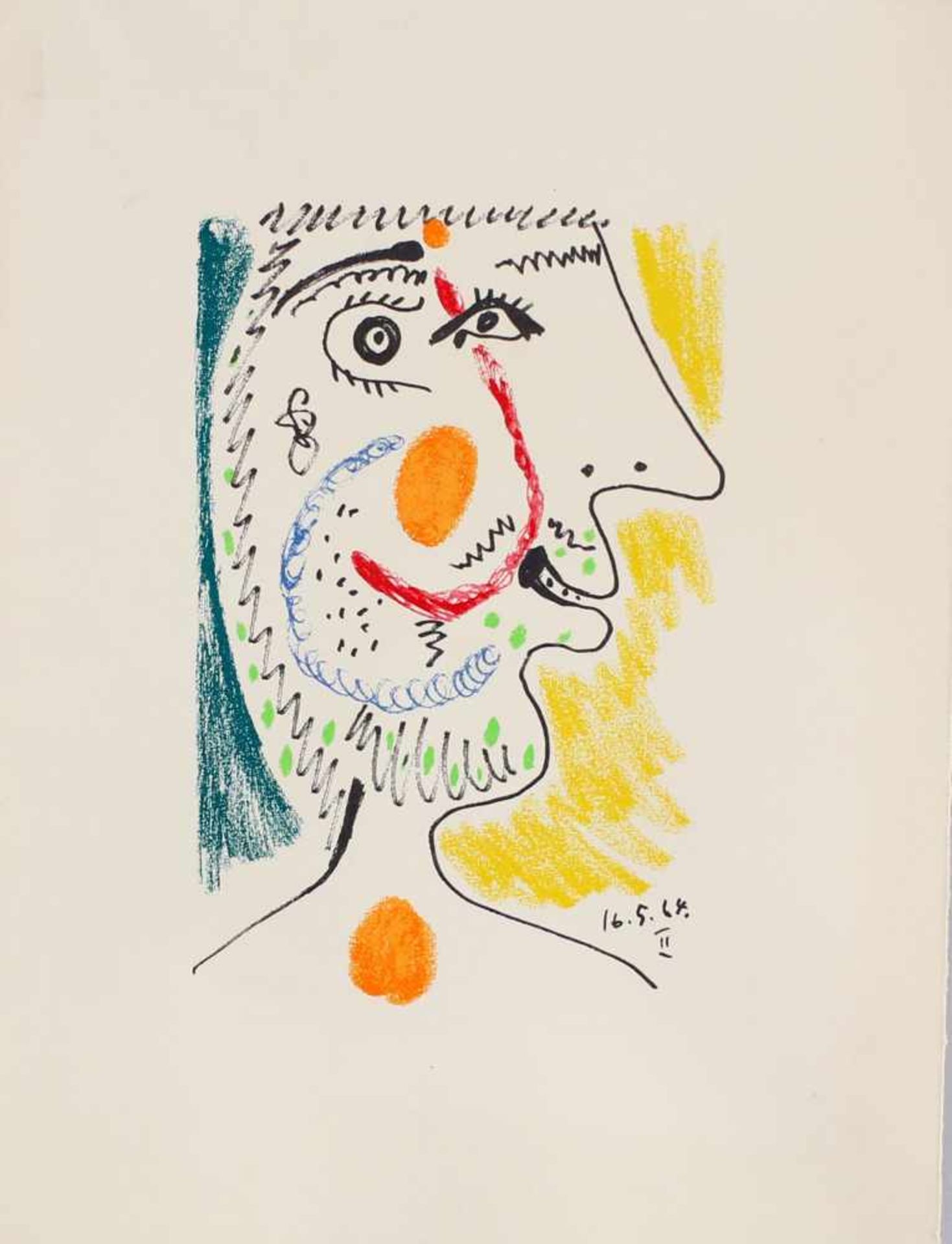 Picasso, Le Gout de Bonheur IVLithographie auf Velin Arches, aus Pablo Picasso: Le Goût du