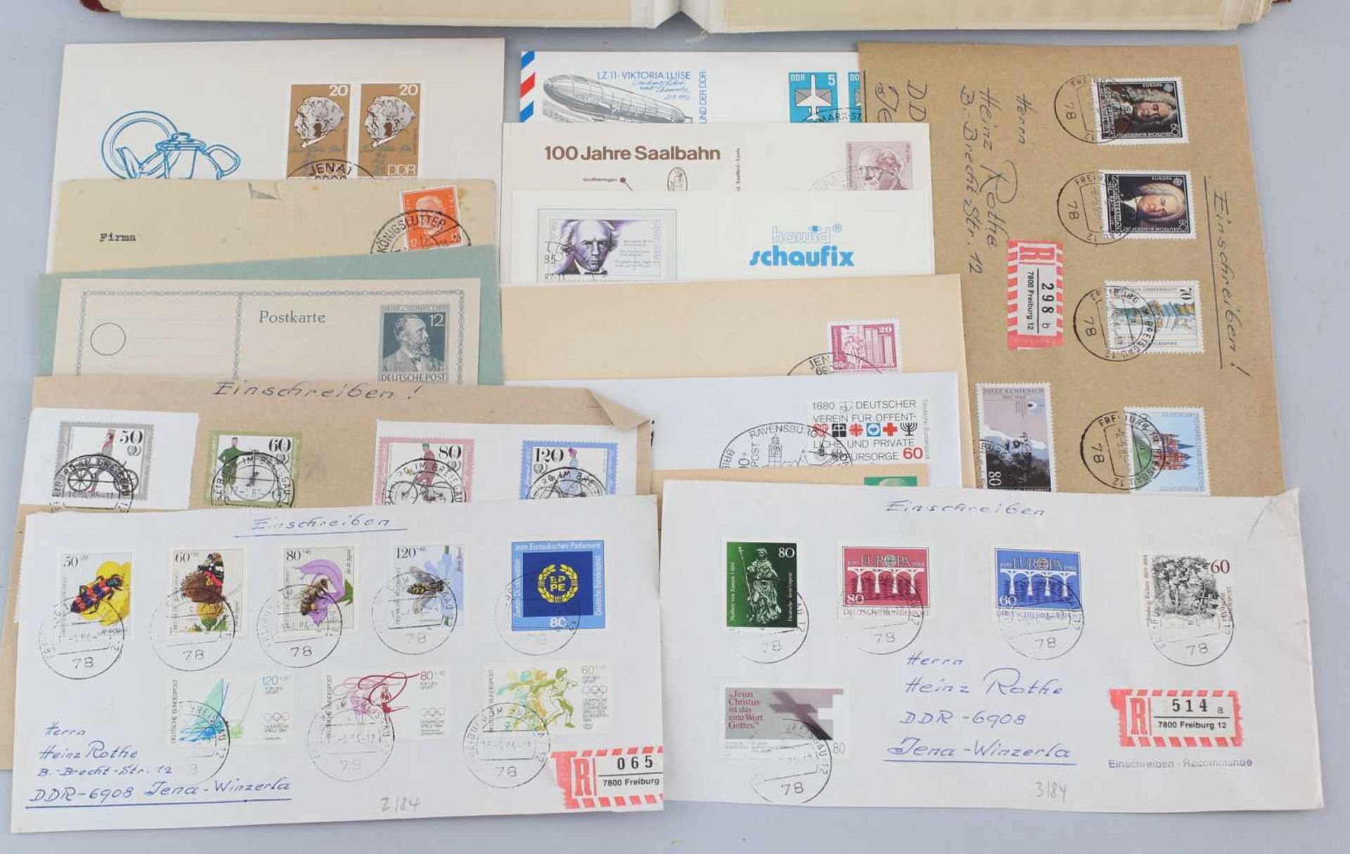 Briefmarkenalbum alle Welt20. Jh., Briefbelege u.a., gemischt, 26 S., 27 x 21 cm - Bild 2 aus 4