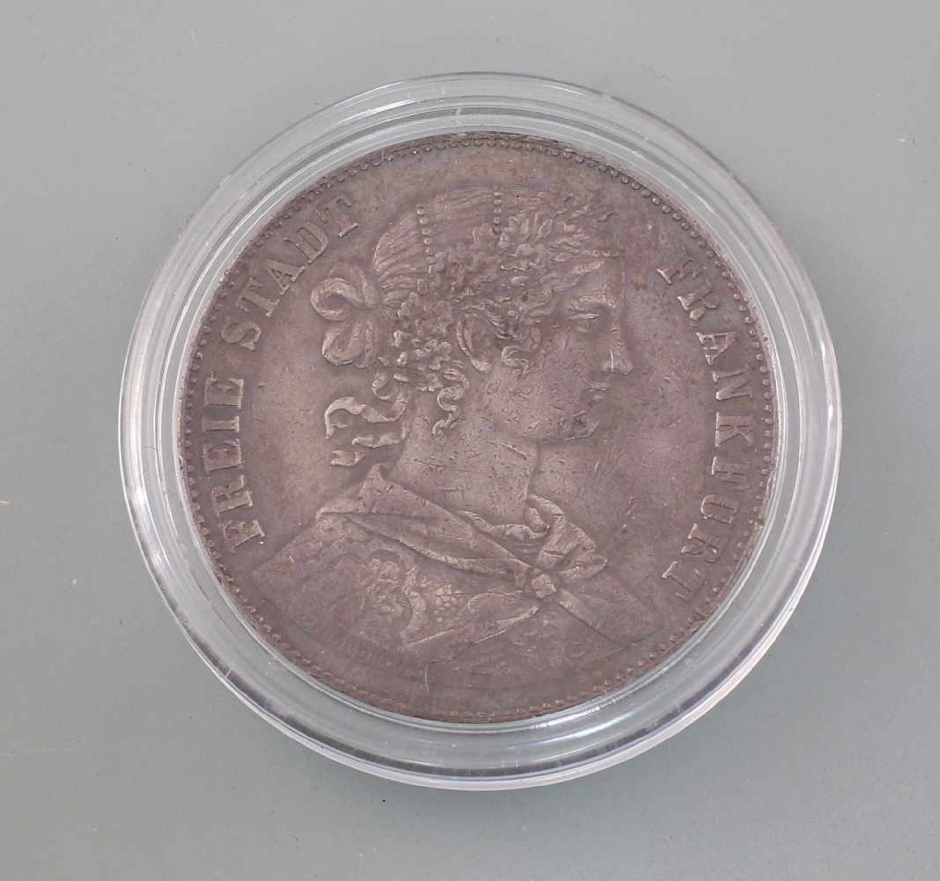 Silber-Münze Vereinsthaler Freie Stadt Frankfurt 1860900er Silber, 18,42 g, D 33 mm, Ein