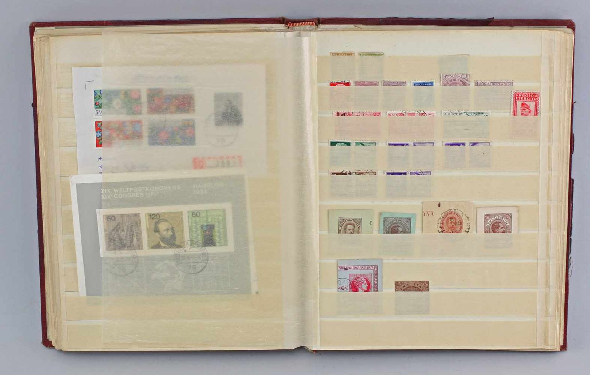 Briefmarkenalbum alle Welt20. Jh., Briefbelege u.a., gemischt, 26 S., 27 x 21 cm - Bild 4 aus 4