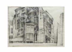 Unbekannter Künstler (20. Jh.)Pension (noch Zimmer frei), Bleistift auf Papier, 43 cm x 60,5 cm